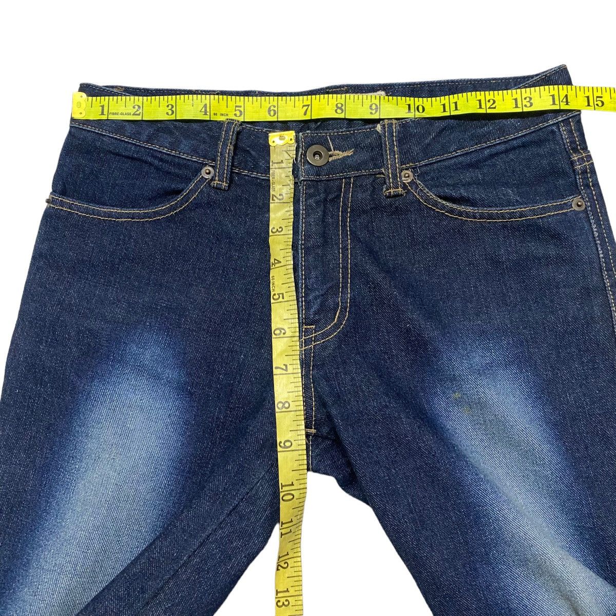 Japanese Brand SCANDAL COWBOY Denim Super Flare Patchwork Jeans Size US 28 / EU 44 - 19 Thumbnail