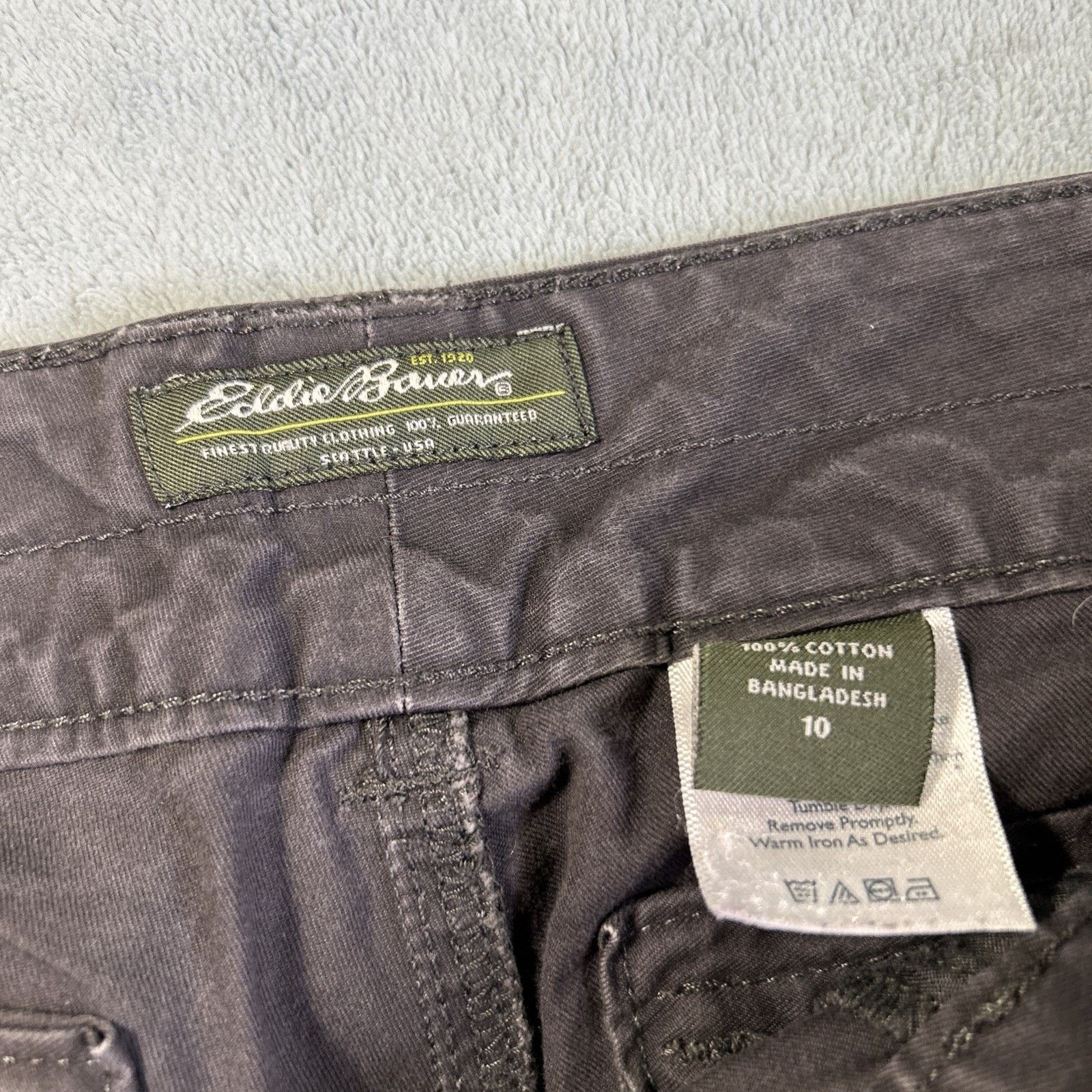 Eddie Bauer Straight Cargo Pants Wms 10 36x30 Hamilton Utility Surplus Size 36" / US 14 / IT 50 - 4 Thumbnail