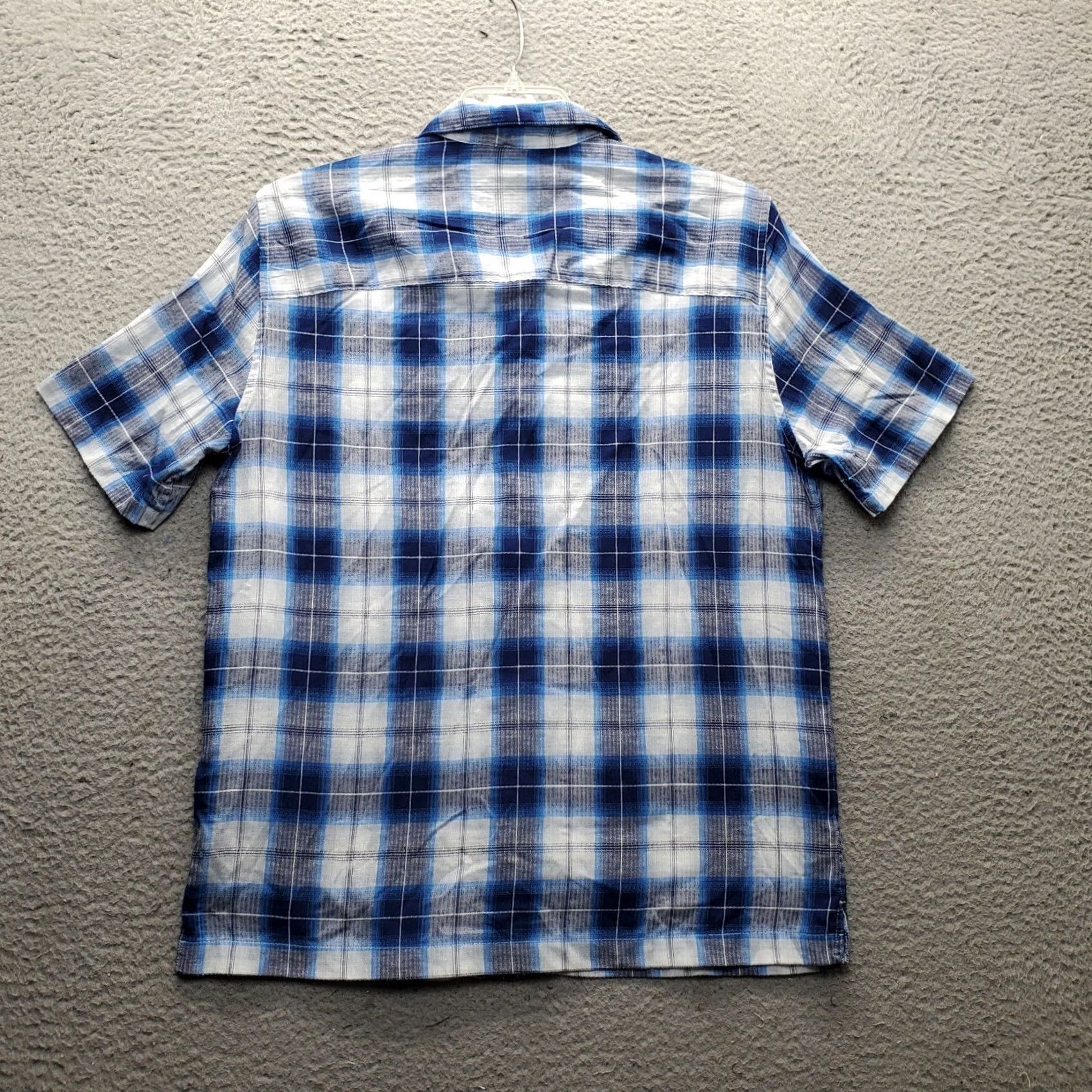 Gap Gap Dobby Camp Shirt Mens M Multi Plaid Linen Short Sleeve Collared Button Up Size US M / EU 48-50 / 2 - 2 Thumbnail