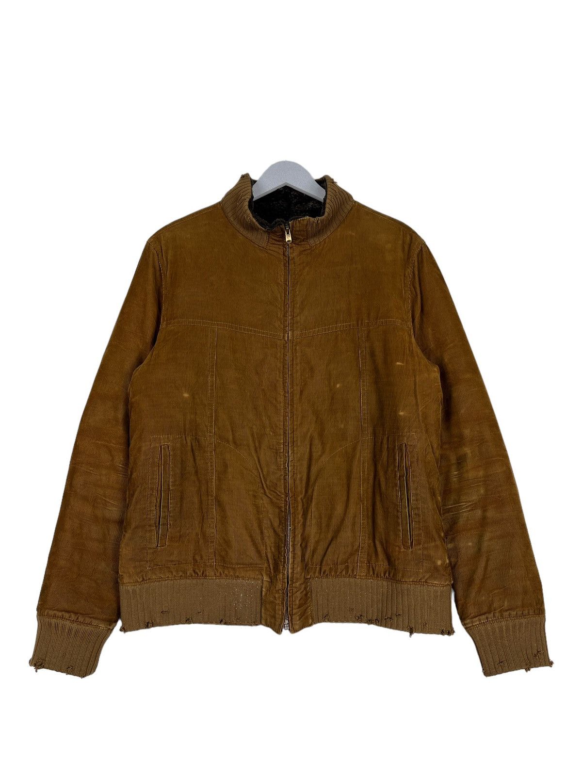 Japanese Brand 🔥 INCERTUS CORDUROY FAUX FUR LINING BOMBER JACKET Size US M / EU 48-50 / 2 - 2 Thumbnail