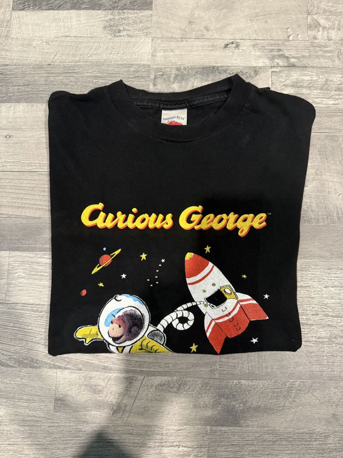 Vintage Curious George Space Tee Size US M / EU 48-50 / 2 - 1 Thumbnail