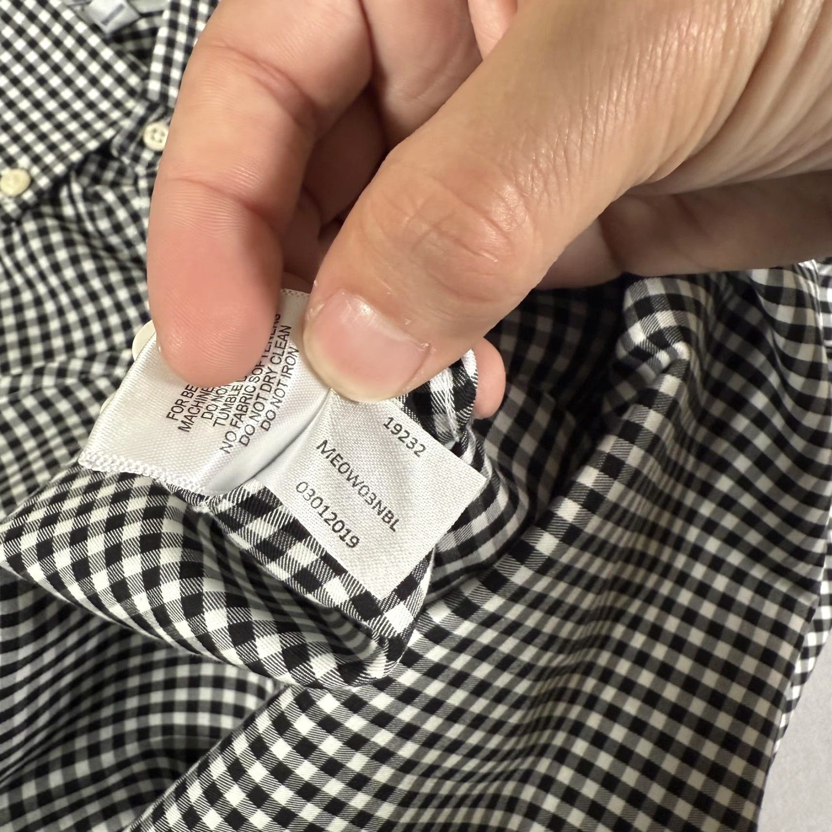 Peter Millar VINTAGE Peter Millar Shirt Men Medium Black Gingham Check Casual Stretch Button-Up Size US M / EU 48-50 / 2 - 7 Thumbnail