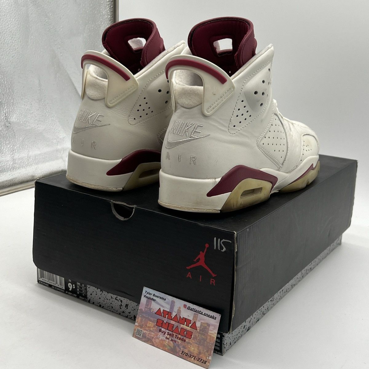 Jordan Brand Air Jordan 6 maroon Size US 9.5 / EU 42-43 - 5 Thumbnail