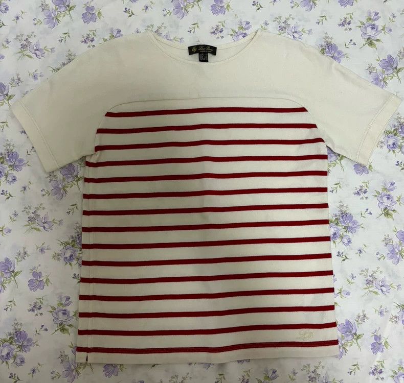 Loro Piana LORO PIANA Children's clothes thick cotton knit short slee Size XS / US 0-2 / IT 36-38 - 1 Thumbnail