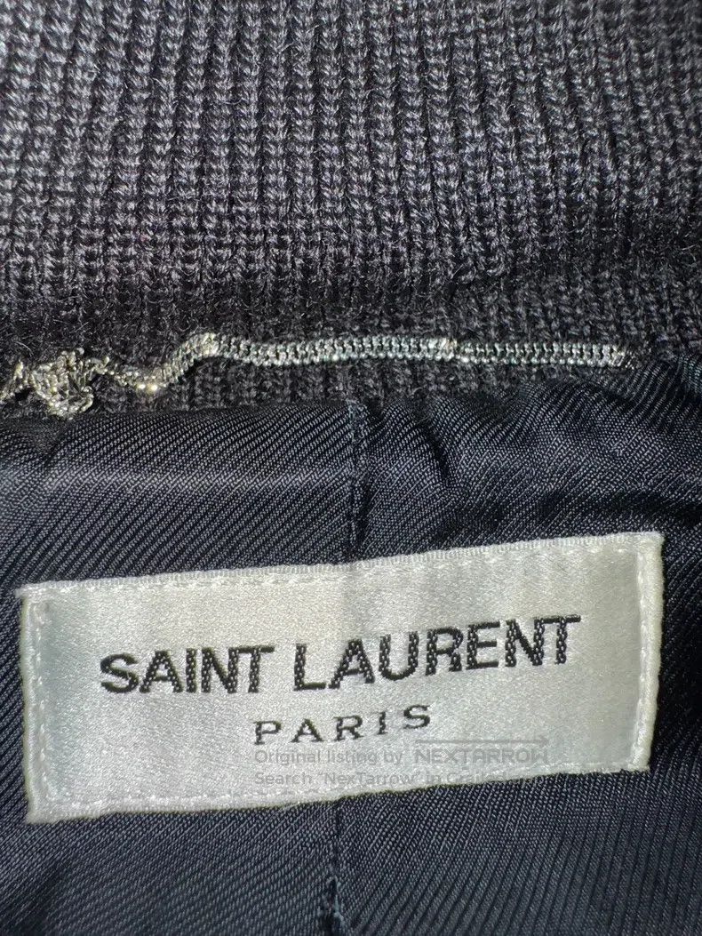 Saint Laurent Paris Saint Laurent Paris Hit Wine Black Wool and Leather Baseba Size US L / EU 52-54 / 3 - 3 Thumbnail