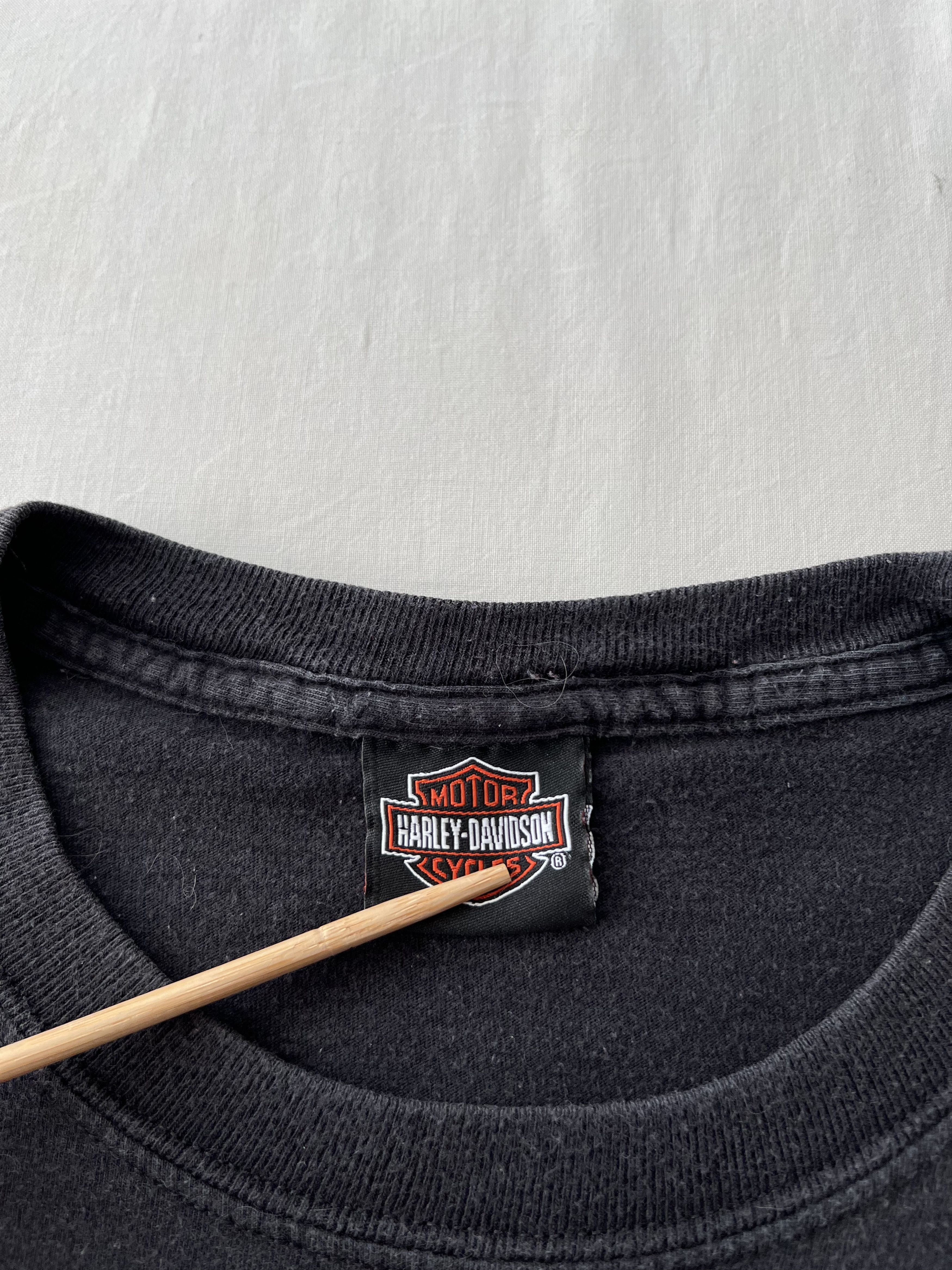 Harley Davidson Vintage 2009 Harley Davidson Switzerland Black T-shirt Size US L / EU 52-54 / 3 - 14 Thumbnail