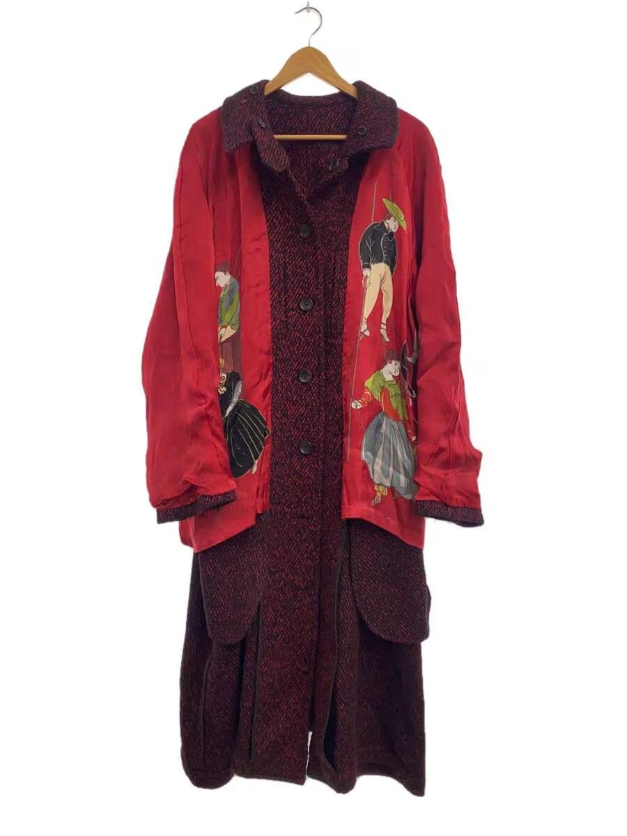 image of Yohji Yamamoto Pour Homme 21Aw 95Aw Replica Coat in Car Red, Men's (Size Medium)