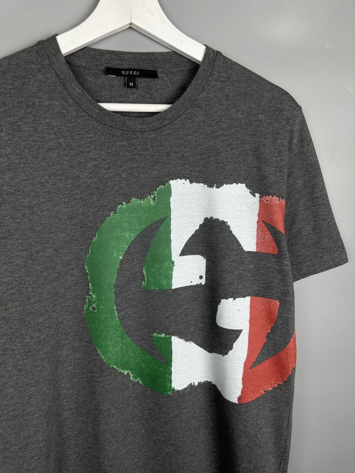 Gucci Gucci Big Logo T Shirt Tee Old Money Luxury Polo Size US M / EU 48-50 / 2 - 3 Thumbnail