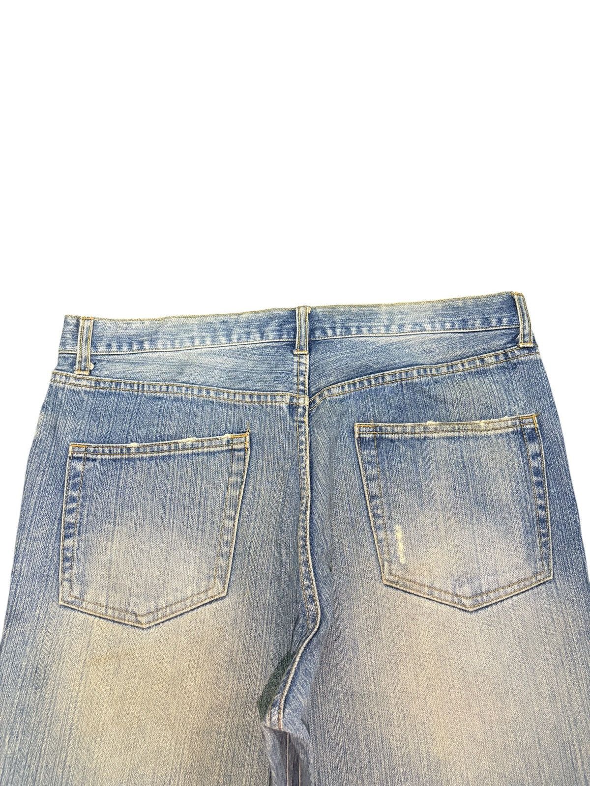 Edwin Unbranded Faded Wash Distressed Loose Jeans Size 34" / US 12 / IT 48 - 4 Thumbnail
