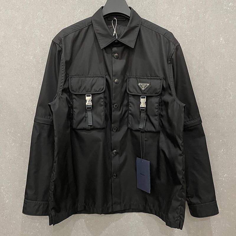 Prada Prada Re-Nylon Utility Pocket Shirt Size M Size US M / EU 48-50 / 2 - 1 Thumbnail