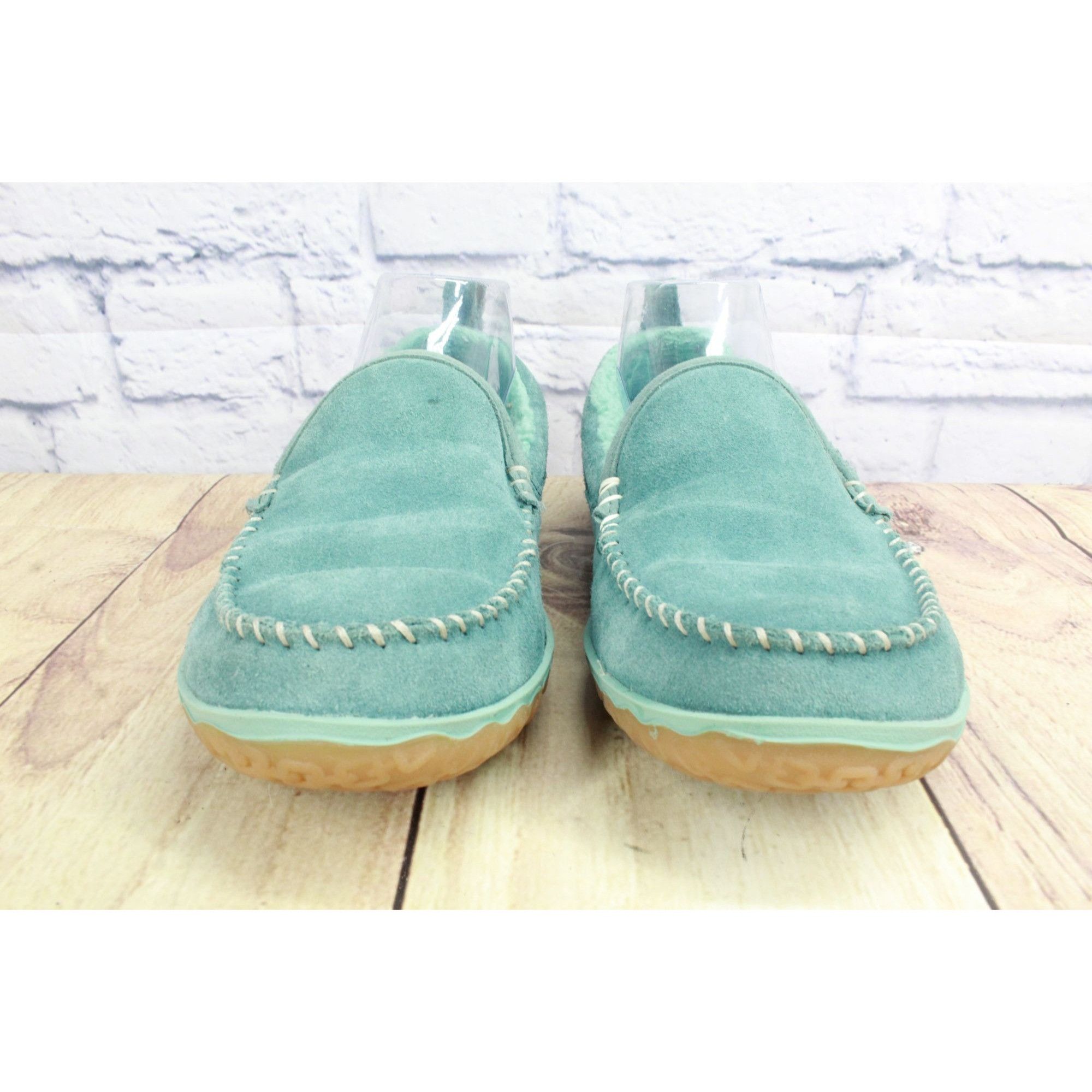 L.L. Bean LL Bean Green Fleece Lined Mountain Moccasins Size US 8 / IT 38 - 4 Thumbnail