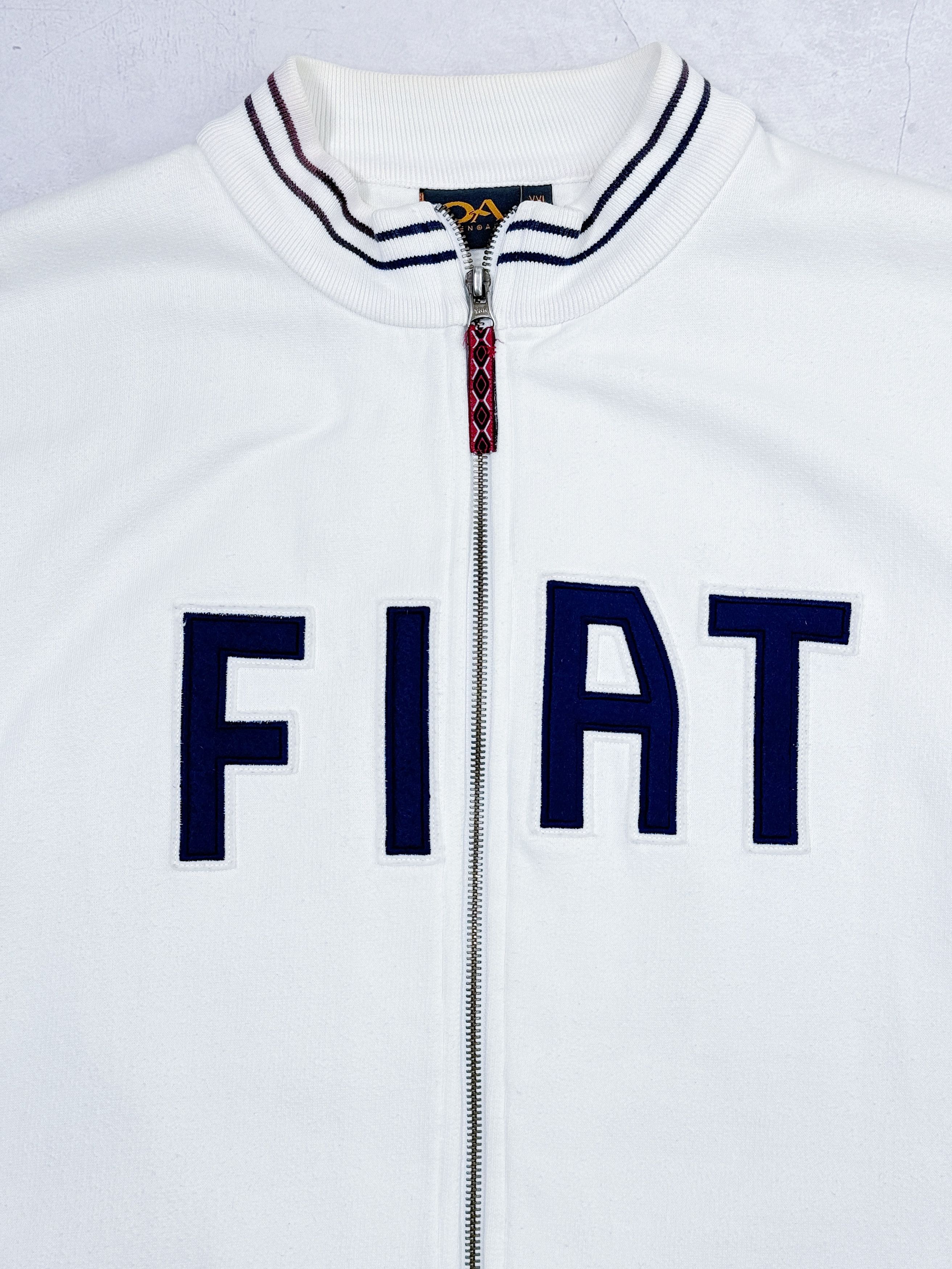 NASCAR × Vintage Fiat Sweatshirt Full Zip Italy & Swiss Flag Size US XL / EU 56 / 4 - 3 Thumbnail