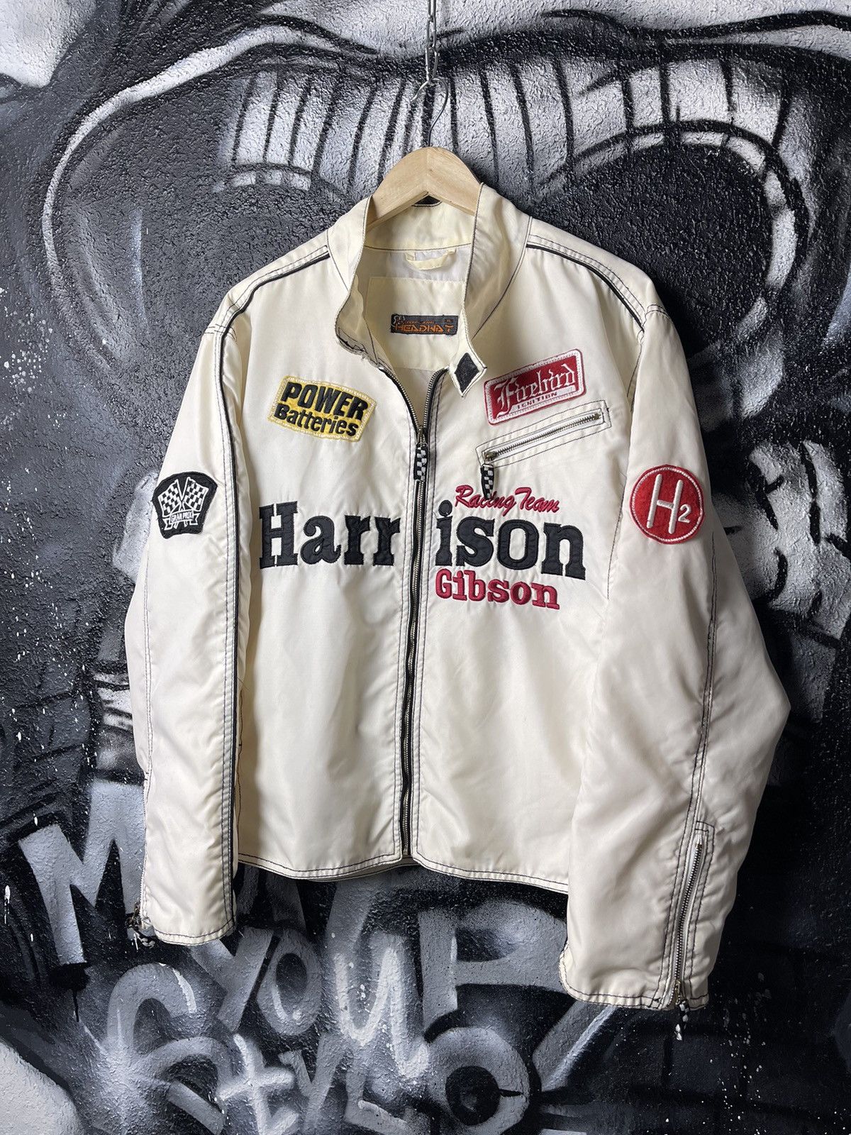 Vintage Harrison Gibson Racing Team Vintage Full Zip Light Jacket Size US XL / EU 56 / 4 - 1 Thumbnail
