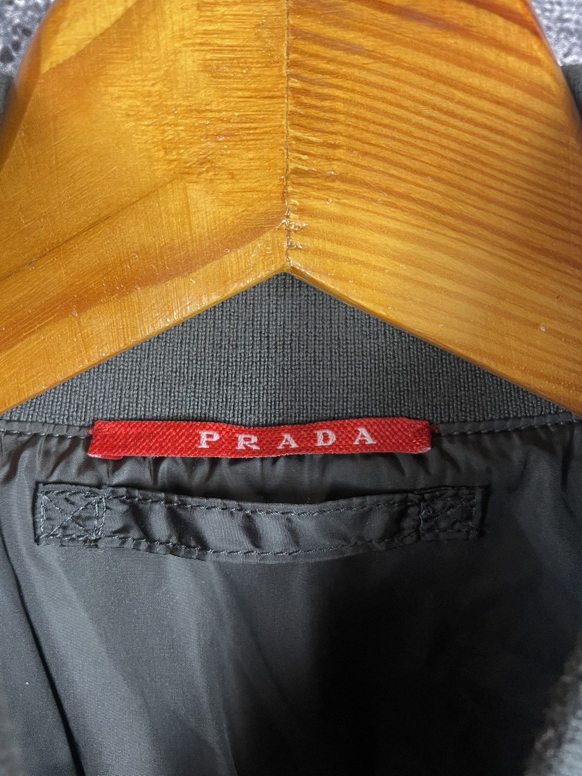 Prada Vintage Prada Black Tab Nylon Bomber Jacket 00’s Size US L / EU 52-54 / 3 - 8 Thumbnail