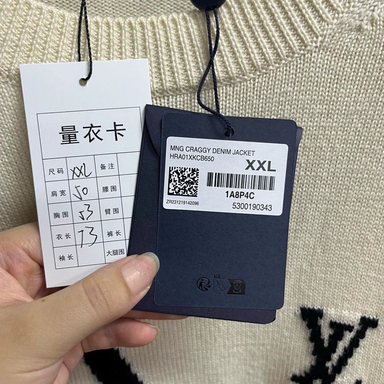 Louis Vuitton Louis Vuitton Off-white clock crewneck pullover long-sleev Size US XXL / EU 58 / 5 - 3 Thumbnail