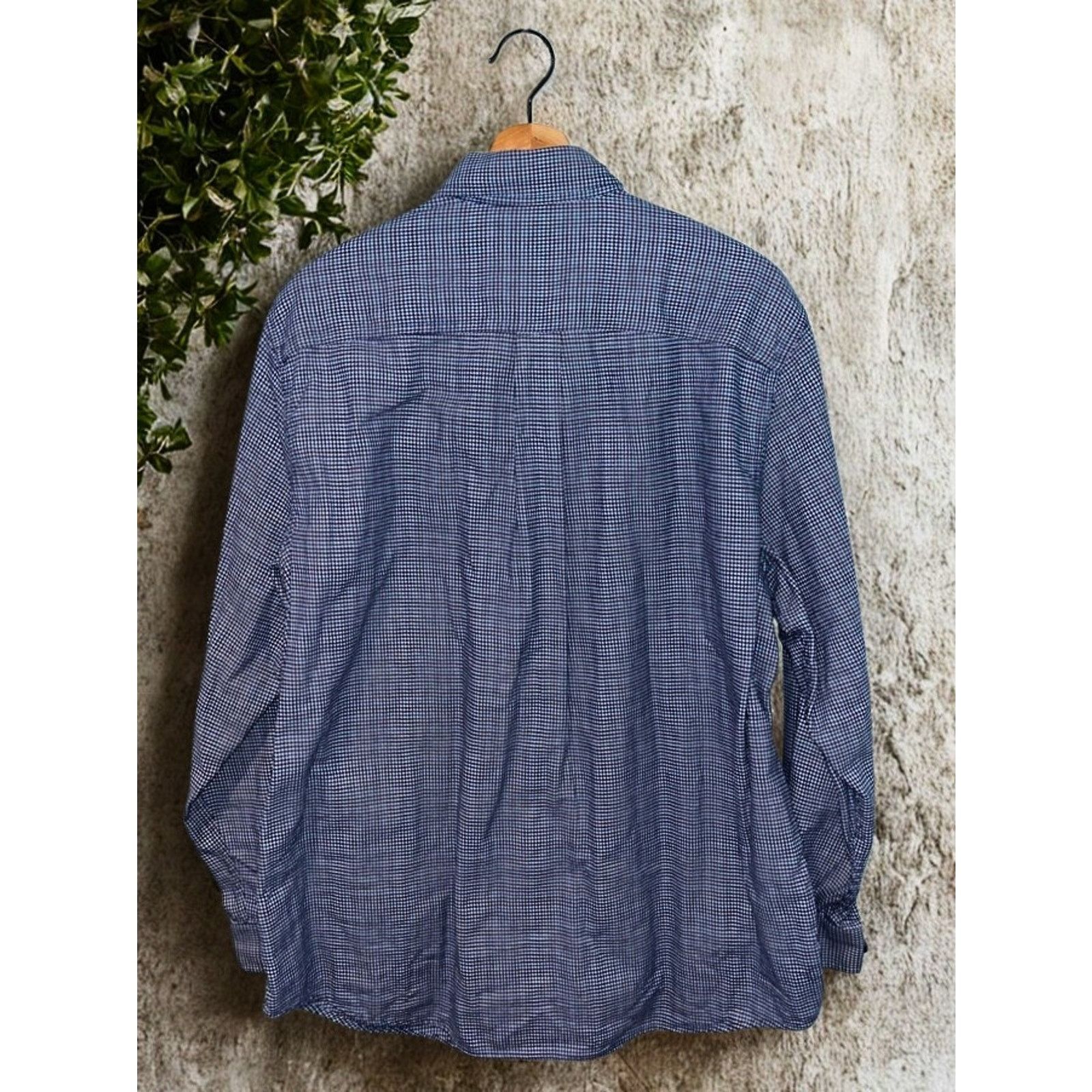 L.L. Bean LL Bean Sz Large Houndstooth Check Flannel Button Down Shirt Size US L / EU 52-54 / 3 - 7 Thumbnail