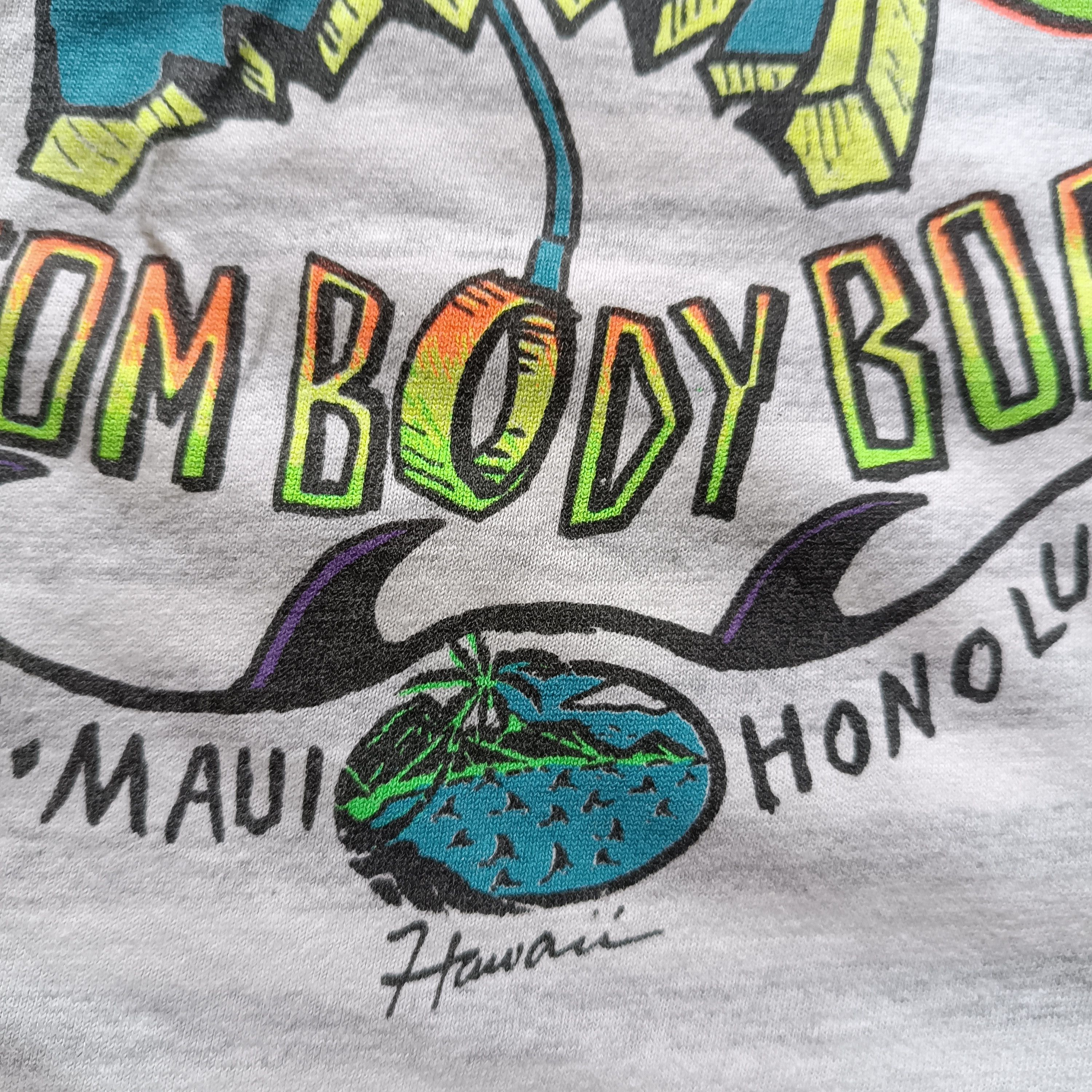 Vintage Vintage 90s BRUDDA SHARK Hawaii Striped Tshirt Size US M / EU 48-50 / 2 - 4 Thumbnail