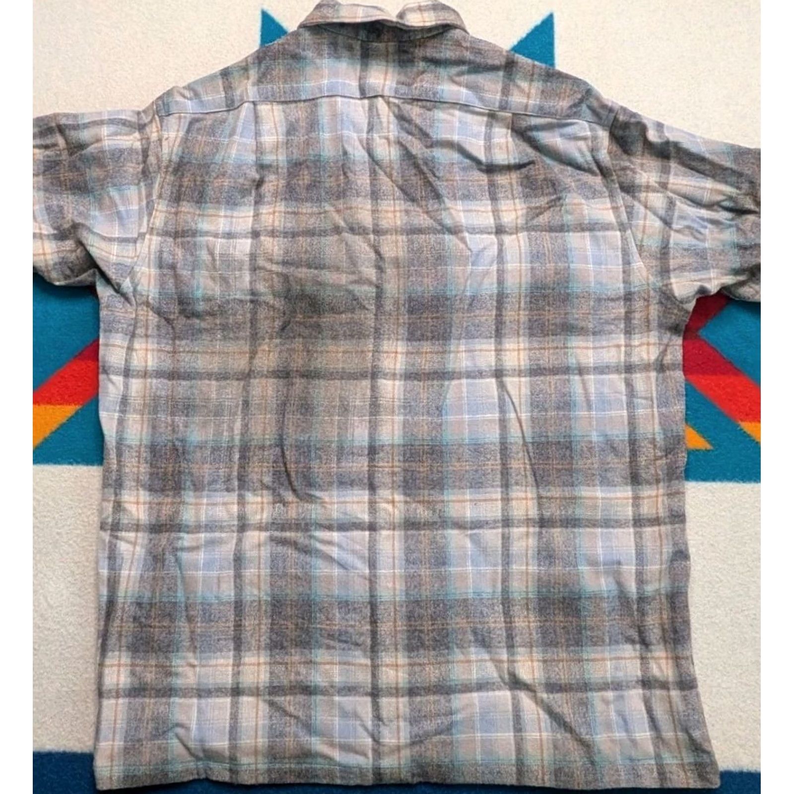 Pendleton VINTAGE Pendleton Wool Board Shirt Large L Plaid Button-Up Shirt Loop Collar Flap Pocket USA Made Mens Size US L / EU 52-54 / 3 - 7 Thumbnail
