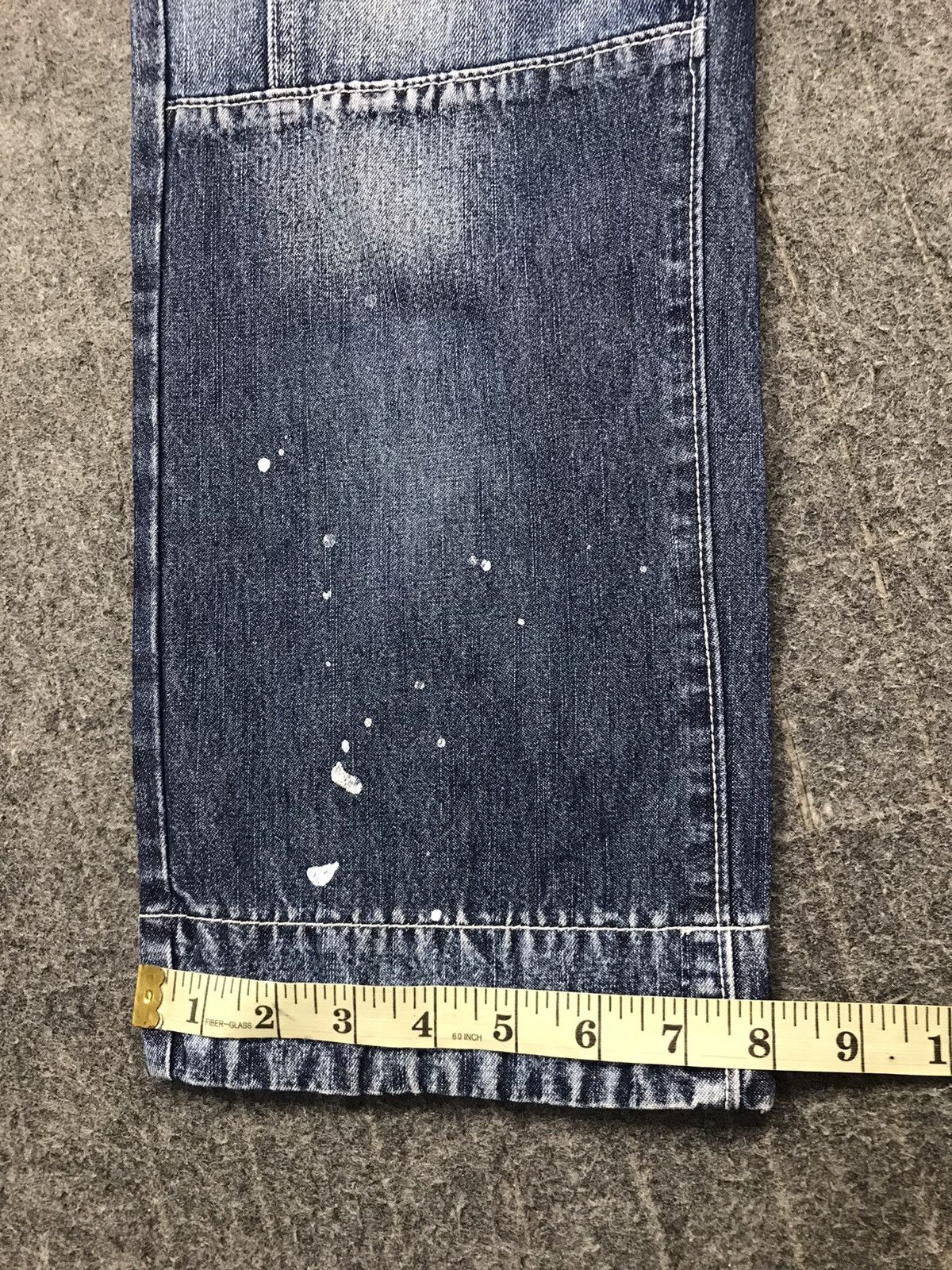 Japanese Brand × Vintage Vintage Cube sugar Buckle Back Distressed Denim Short Size US 30 / EU 46 - 21 Thumbnail