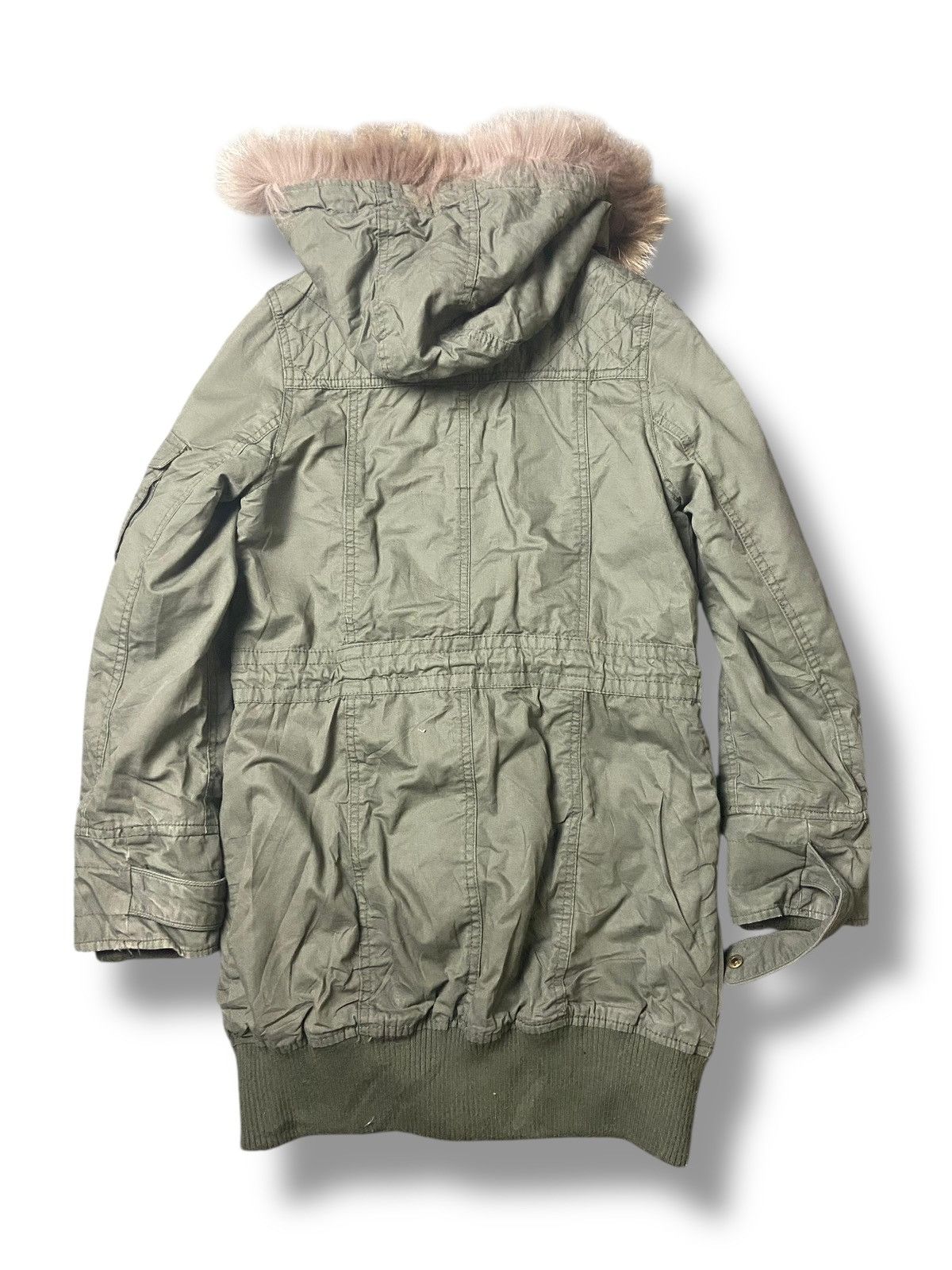 Japanese Brand × Seditionaries × Vintage BODY DESSERT Utility Pocket Fur Lining Hooded Jacket (118) Size US XXS / EU 40 - 8 Thumbnail