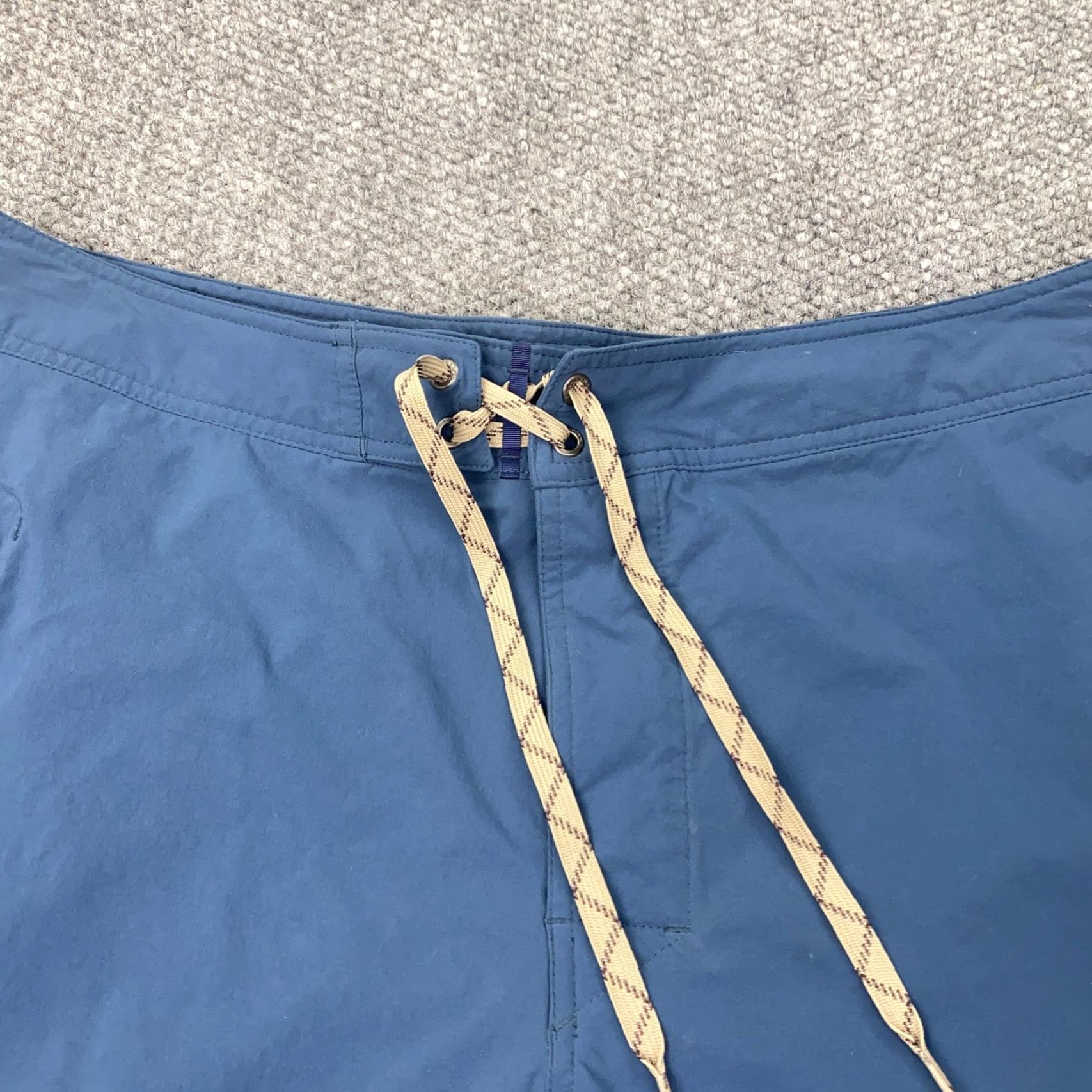 Patagonia Patagonia Board Shorts Mens 38 Blue Drawstring Zip Pocket Swim Trunks Stretch Bottoms Size US 38 / EU 54 - 2 Thumbnail