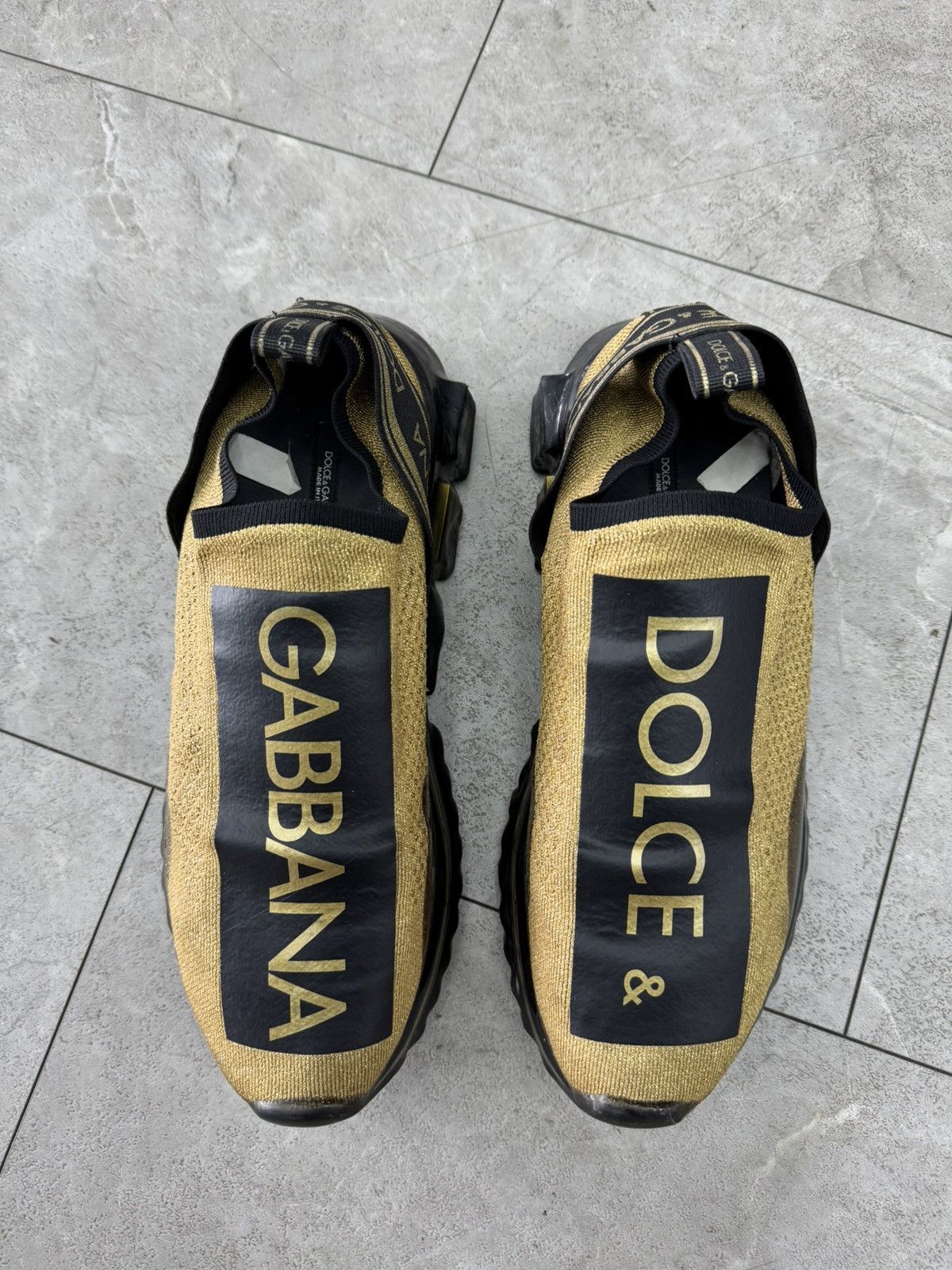 Dolce & Gabbana Dolce & Gabbana Sorrento Melt Gold Black Size US 10.5 / EU 43-44 - 3 Thumbnail