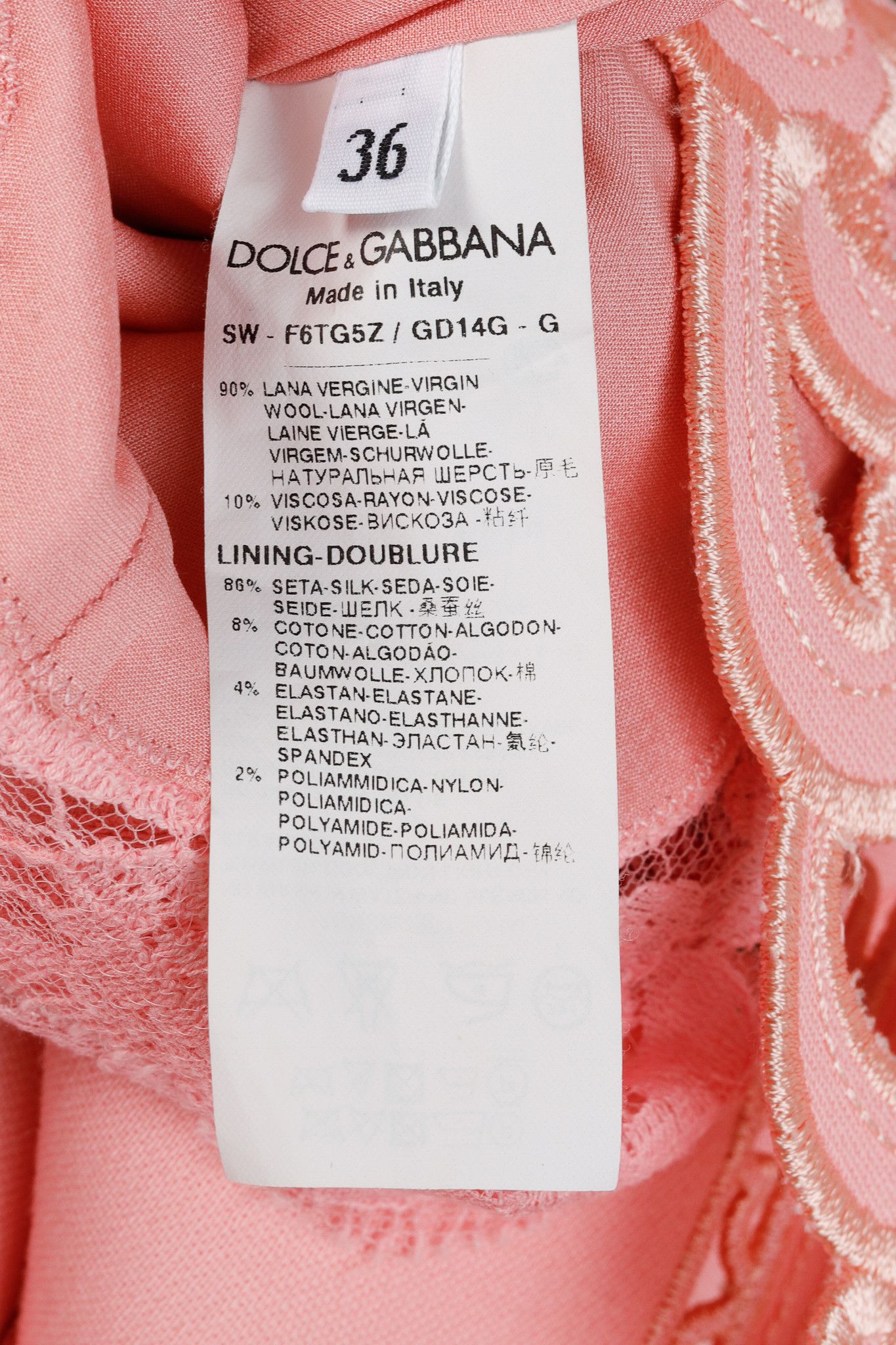 Dolce & Gabbana Dolce & Gabbana AW/15 Runway Wool Floral-Embroidered Dress Size XS / US 0-2 / IT 36-38 - 10 Thumbnail