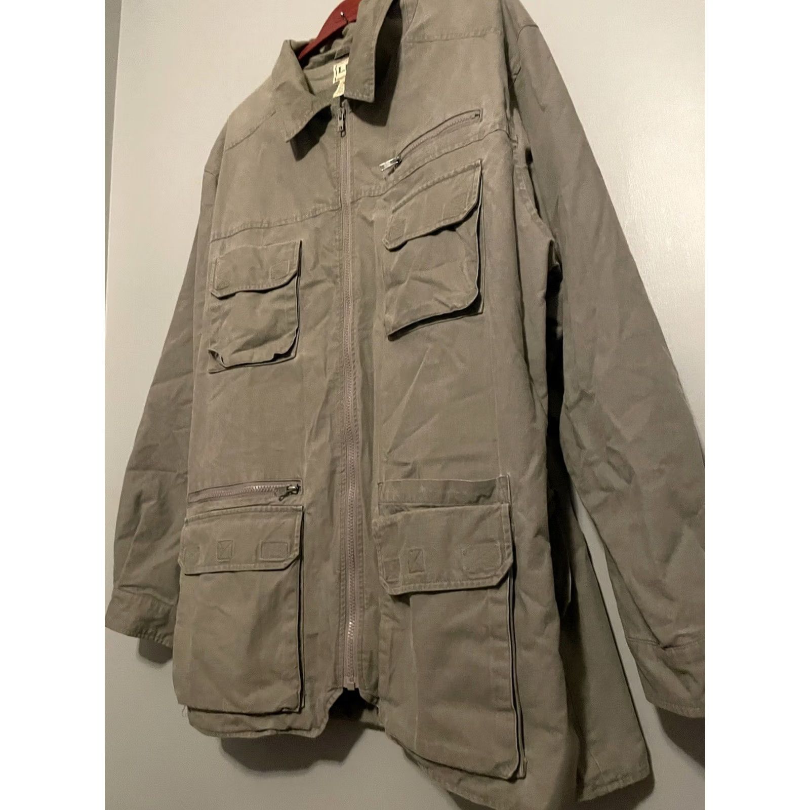 Vintage VINTAGE L.L. Bean Barn Chore Jacket Coat Green Large Lined Cotton Canvas Hunting 80s Mens Size US L / EU 52-54 / 3 - 4 Thumbnail