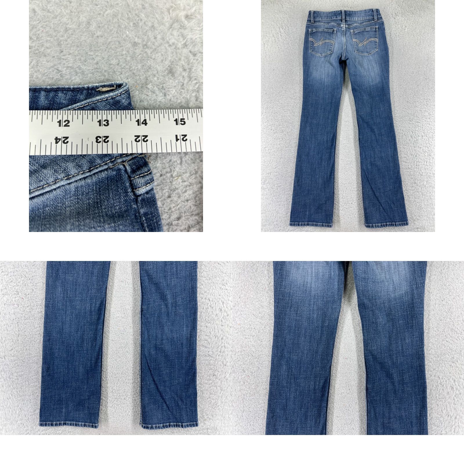 Wrangler Wrangler Jeans Women 5 Blue Denim Bootcut Embroidered Cotton Blend Western Size 27" / US 4 / IT 40 - 9 Thumbnail