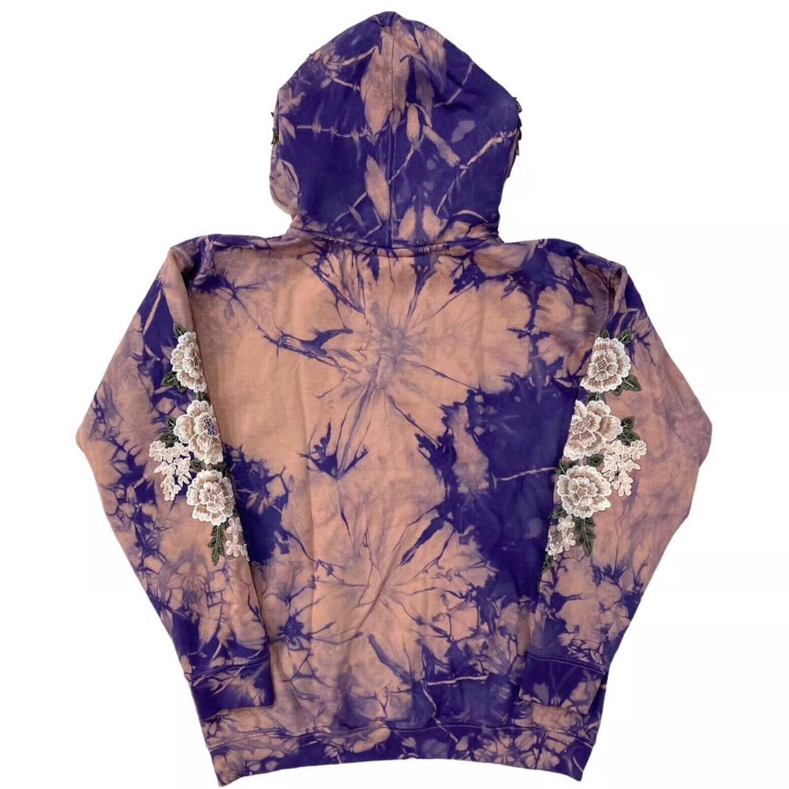 Civil Regime Civil Regime Tie-Dye Embroidered Roses Hoodie-Medium Size US M / EU 48-50 / 2 - 2 Thumbnail