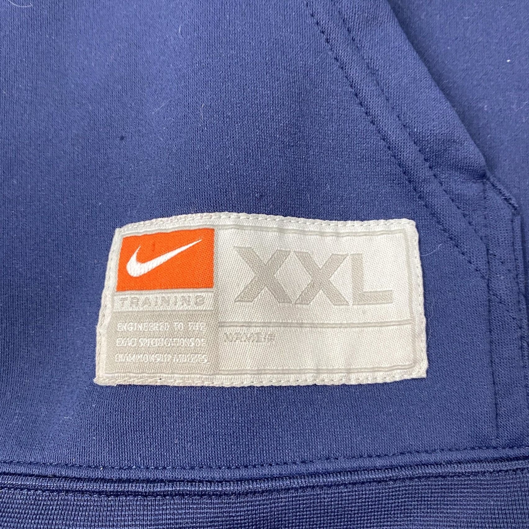 Nike Nike NikeFIT Therma Hoodie Mens 2XL Navy Blue Pullover Sweatshirt Logo Graphic Print Pockets Hooded Fleece Polyester Size US XXL / EU 58 / 5 - 3 Thumbnail