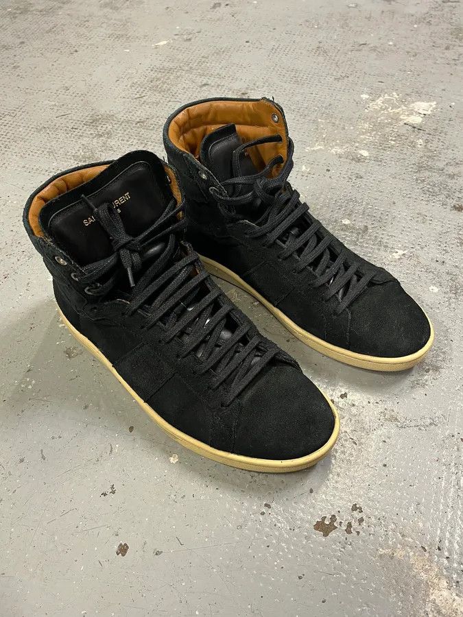 Saint Laurent Paris Saint Laurent Paris SL18H High Black Sneakers by Hedi Slimane Size US 7.5 / EU 40-41 - 7 Thumbnail