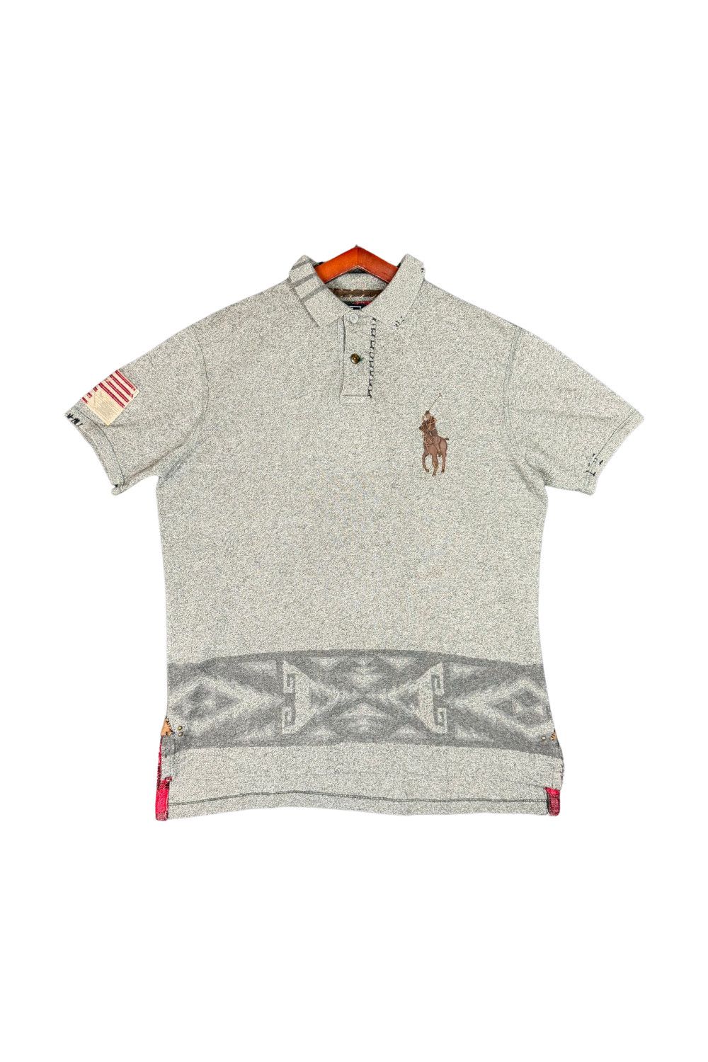 Polo Ralph Lauren Polo Ralph Lauren Americana Patchwork Ranch Polo Shirt L Size US L / EU 52-54 / 3 - 1 Thumbnail