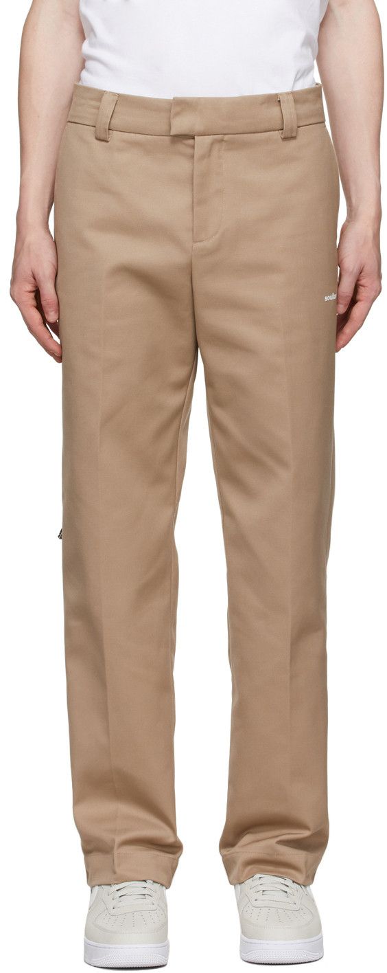 Soulland o1mle1224 Cropped pant in Beige Size US 36 / EU 52 - 1 Thumbnail