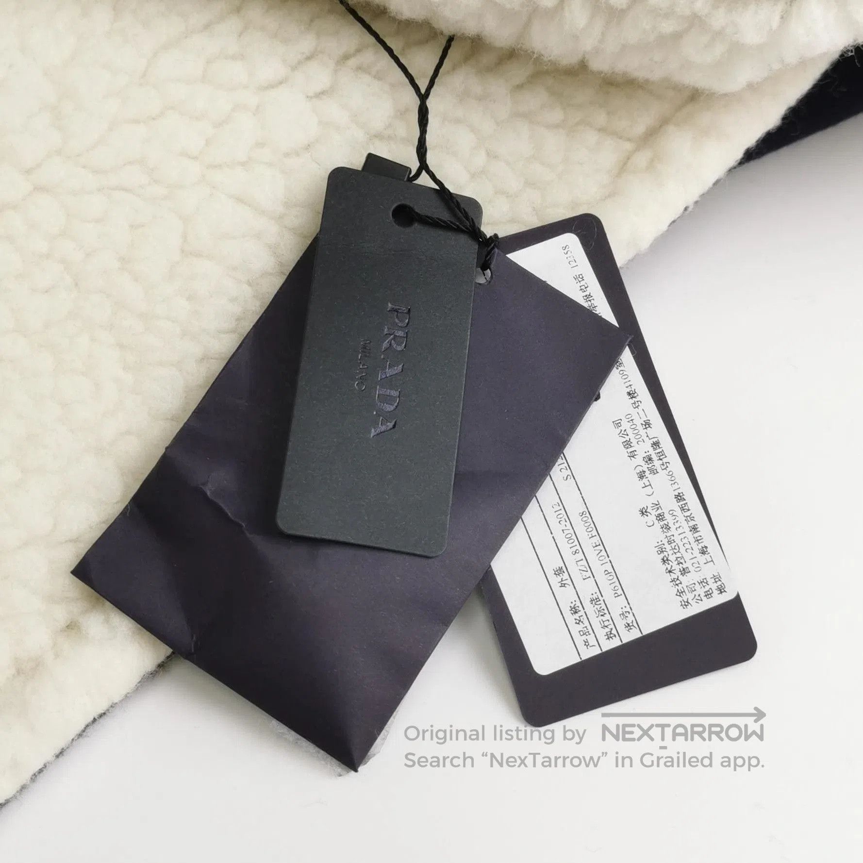 Prada Prada Double Breasted Wool Blend Long Sleeve Coat . Size US L / EU 52-54 / 3 - 3 Thumbnail