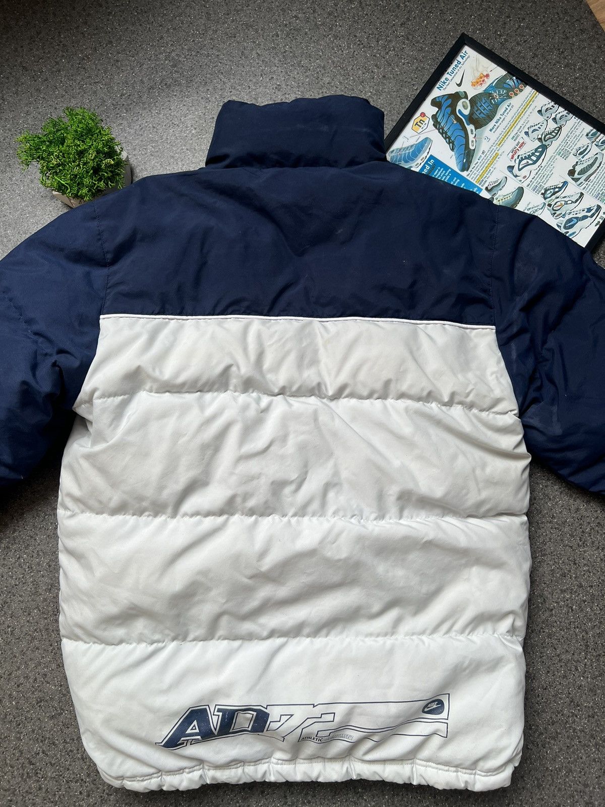 Nike × Vintage Vintage 90's Nike Drill Big Swoosh Down Puffer Jacket Bomber Size US M / EU 48-50 / 2 - 2 Thumbnail
