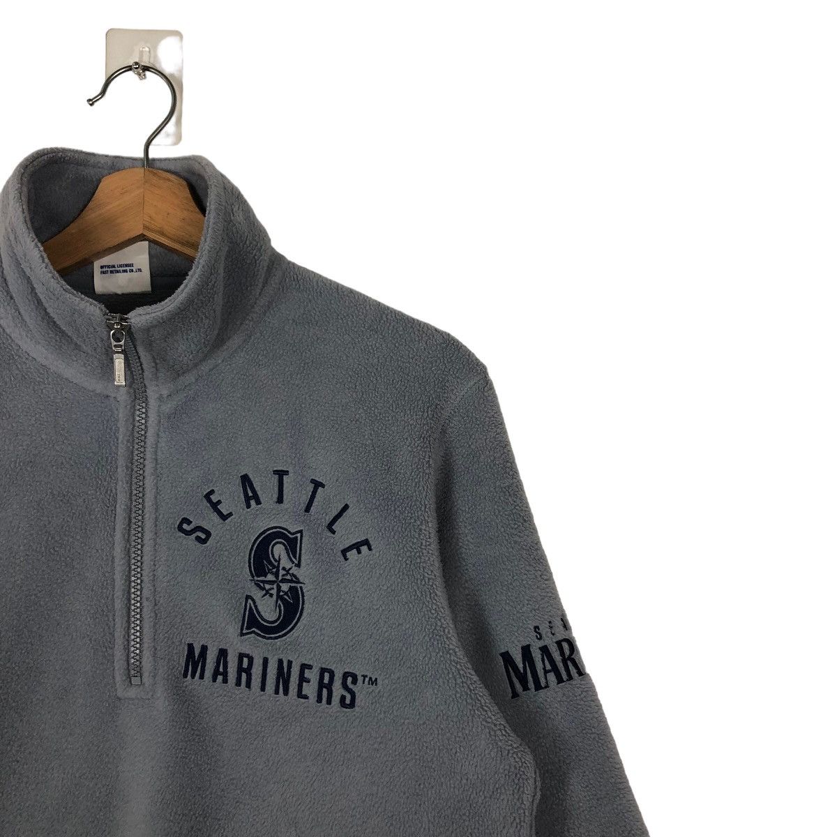 Japanese Brand 🔥90’s Vintage MLB Seatte Marines Fleece Jacket Big Logo Size US M / EU 48-50 / 2 - 6 Thumbnail