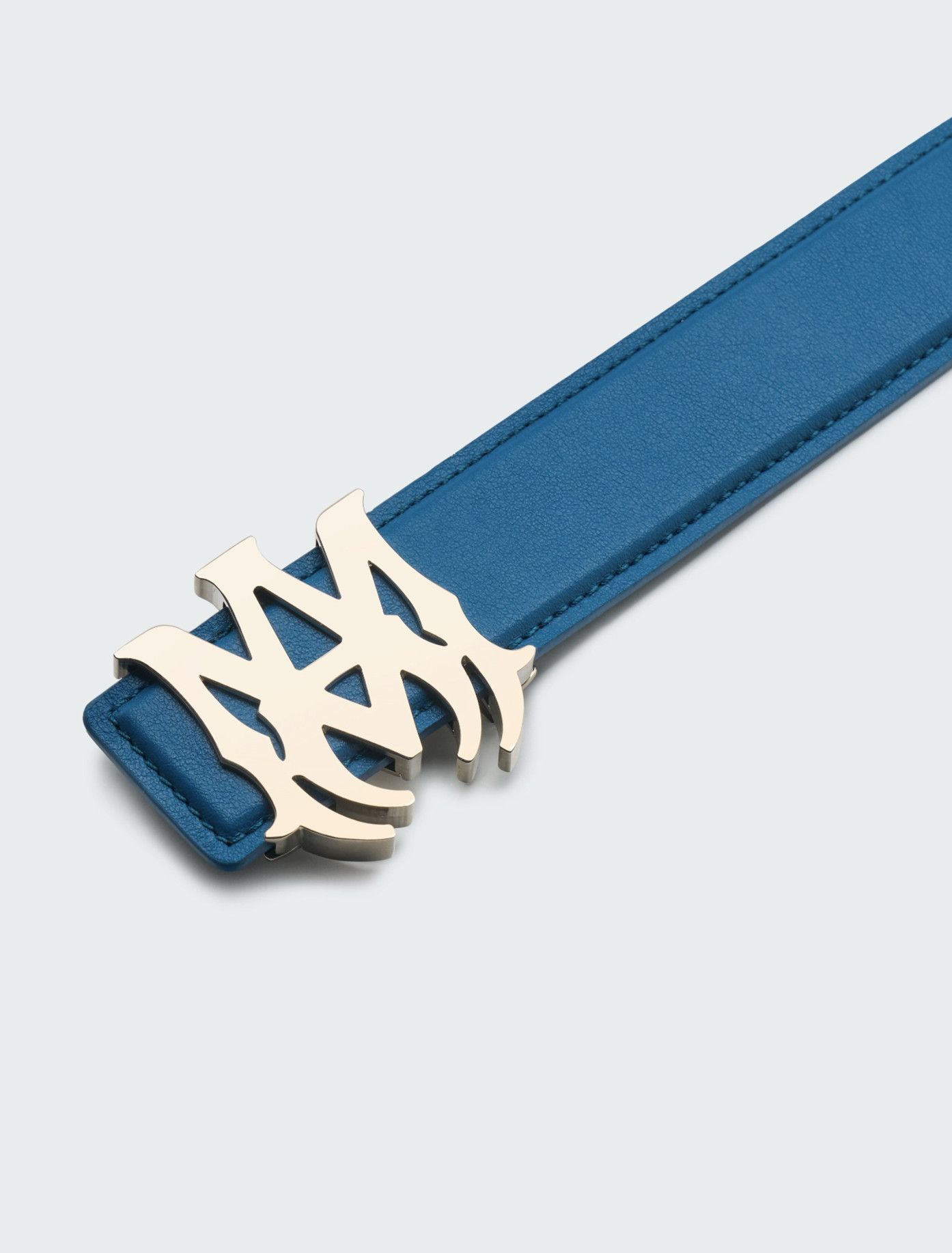 Amiri Amiri Nappa MA 4CM Belt Blue Size 34 - 3 Thumbnail