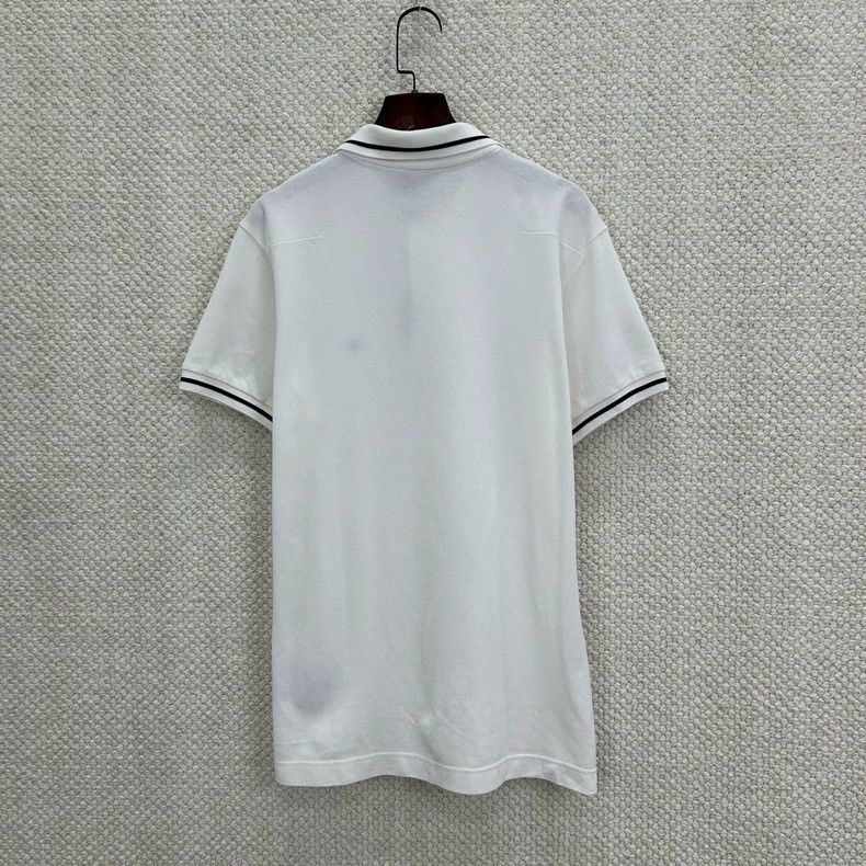 Dior Dior Little bee embroidered white polo shirt Size US S / EU 44-46 / 1 - 1 Thumbnail