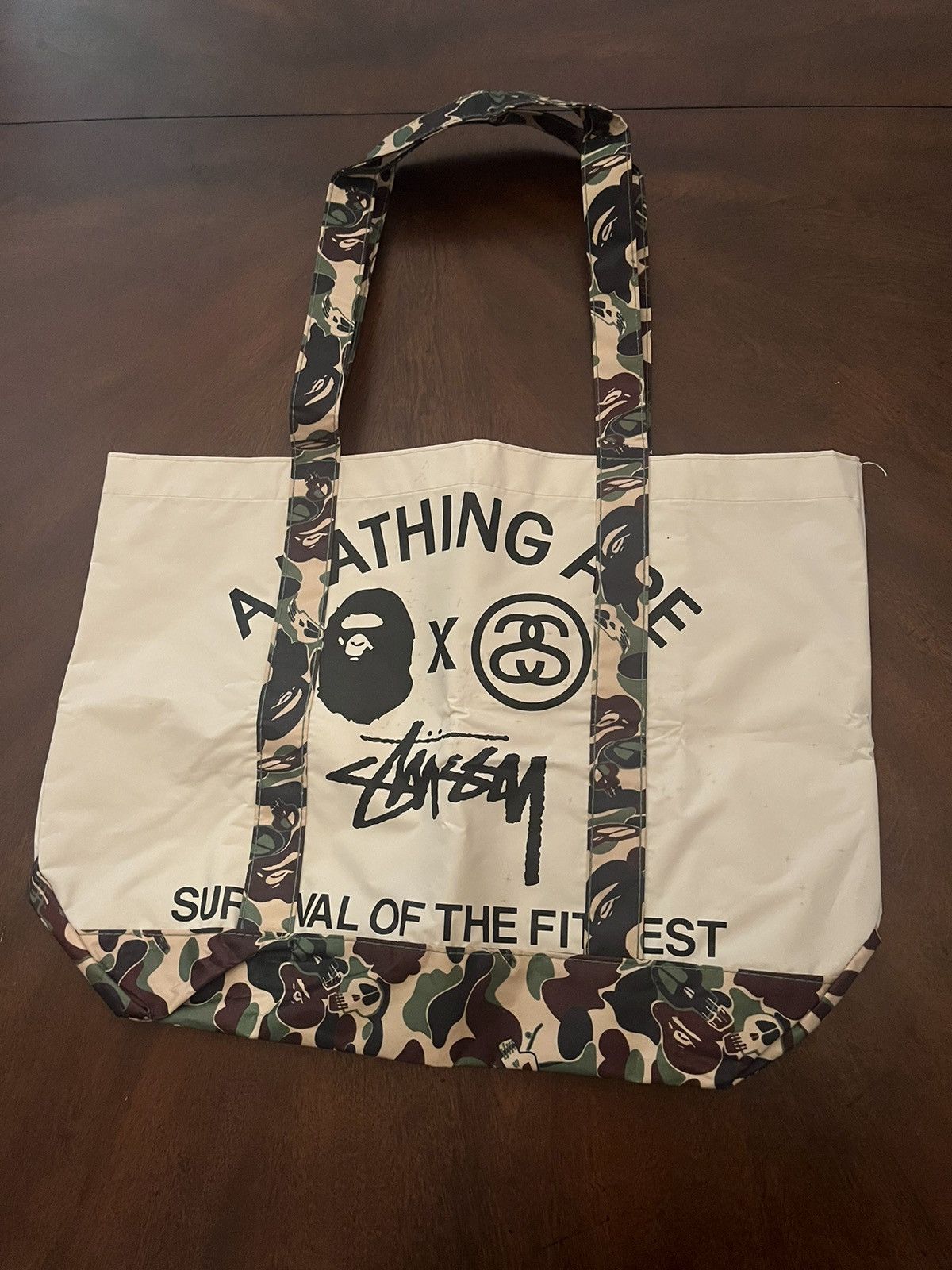 Bape stussy tote discount bag