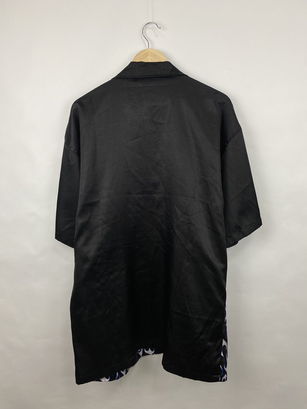 Vintage 🔥 Vintage 90s Blue Fire Shirt Choppers Rare Retro Hype Size US XXL / EU 58 / 5 - 6 Thumbnail