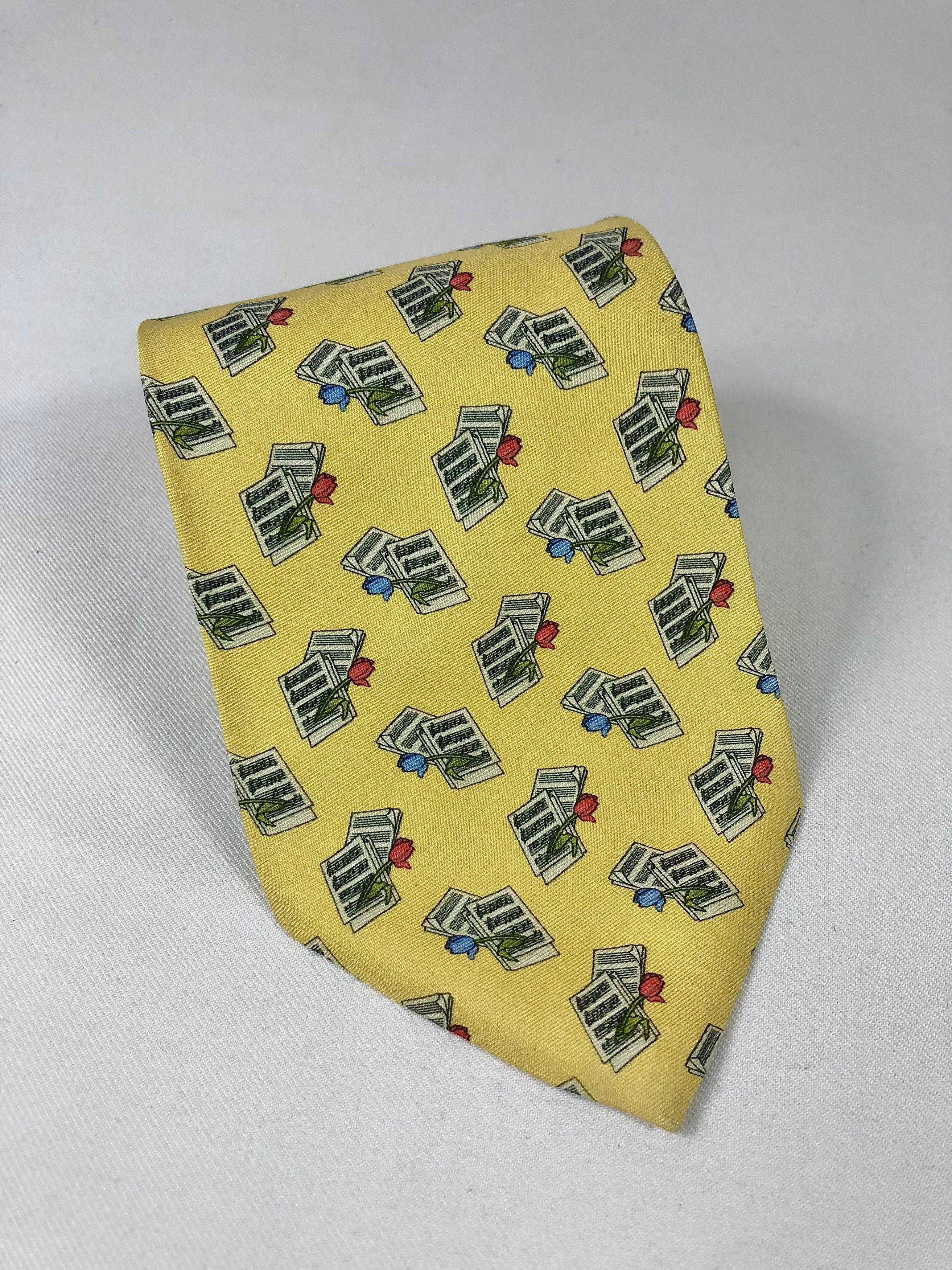 Yves Saint Laurent Rare Vintage Yves Saint Laurent YSL Silk Tie Made in Italy Size ONE SIZE - 1 Thumbnail