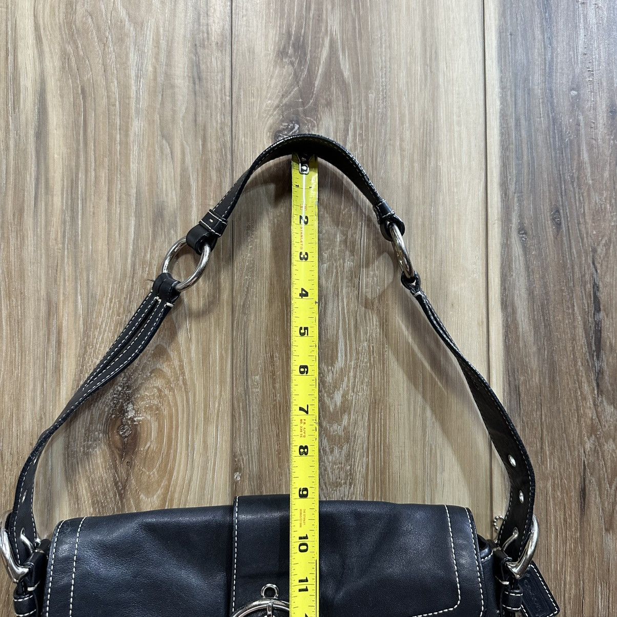 バッグ Coach y2k Soho Black Leather Handbag Vintage Coach Soho 3653 Hobo Shoulder Bag Black Leather Y2K