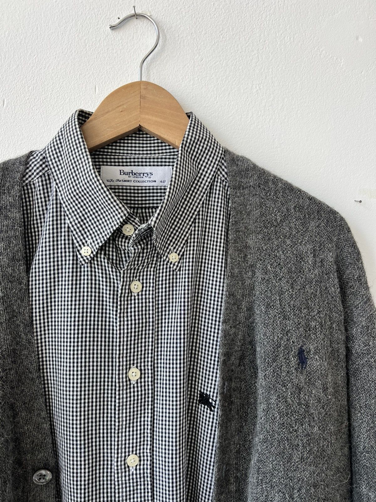Burberry × Vintage 🩸RARE🩸Vintage Burberrys London 90s Checkered Shirts Size US L / EU 52-54 / 3 - 3 Thumbnail