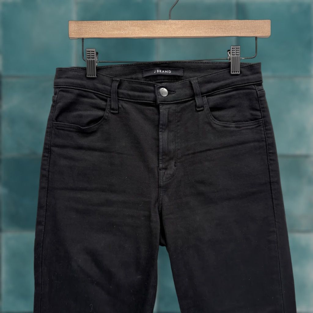 J Brand J Brand Maria High Rise Skinny Jeans Womens 27 Black Stretch Denim Slim Preppy Size 27" / US 4 / IT 40 - 1 Thumbnail