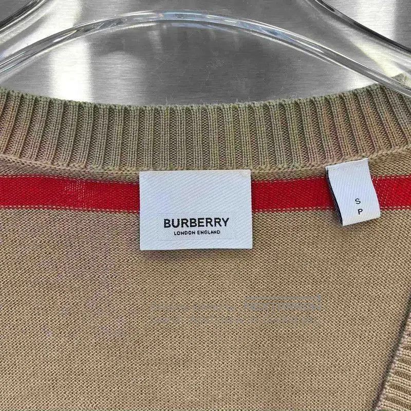 Burberry Burberry Khaki Striped Women's Cardigan. Size S / US 4 / IT 40 - 3 Thumbnail