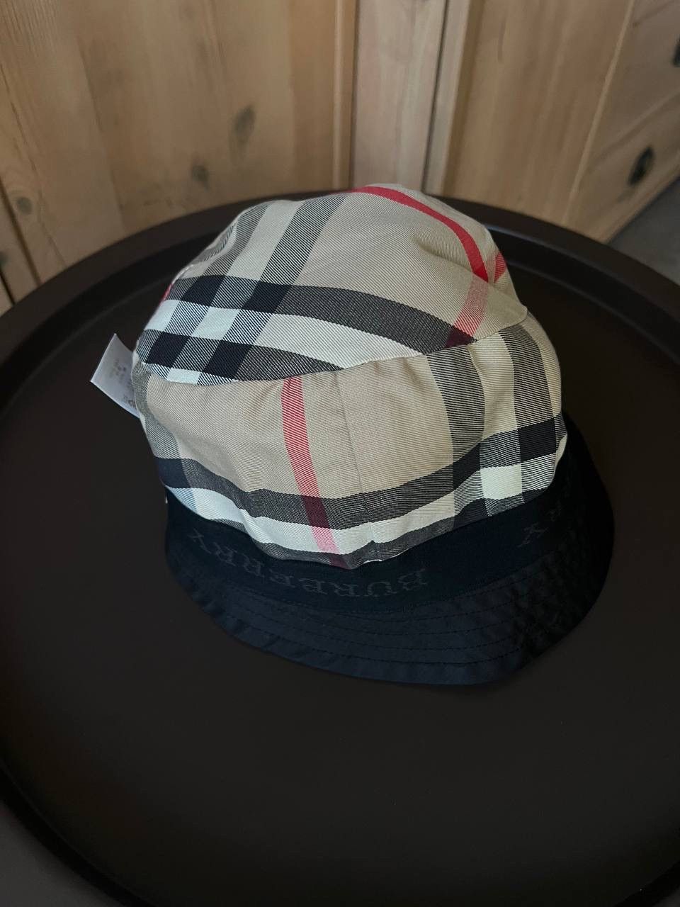 Burberry × Japanese Brand × Vintage Vintage Burberry Panama black bucket hat nova check lining Size ONE SIZE - 8 Thumbnail