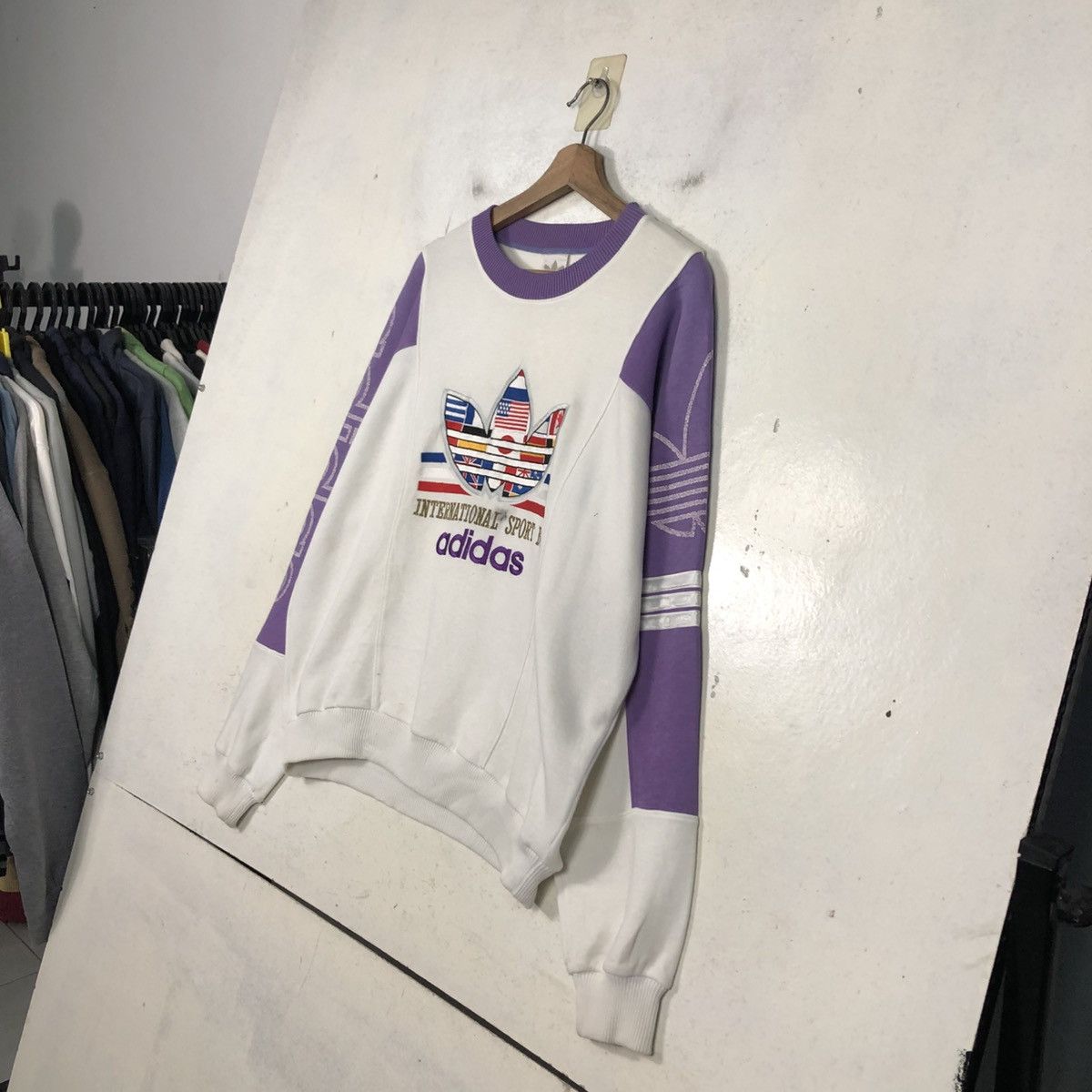 Adidas 📌Vintage Sweatshirt International Sport By Adidas Big Logo Size US M / EU 48-50 / 2 - 4 Thumbnail