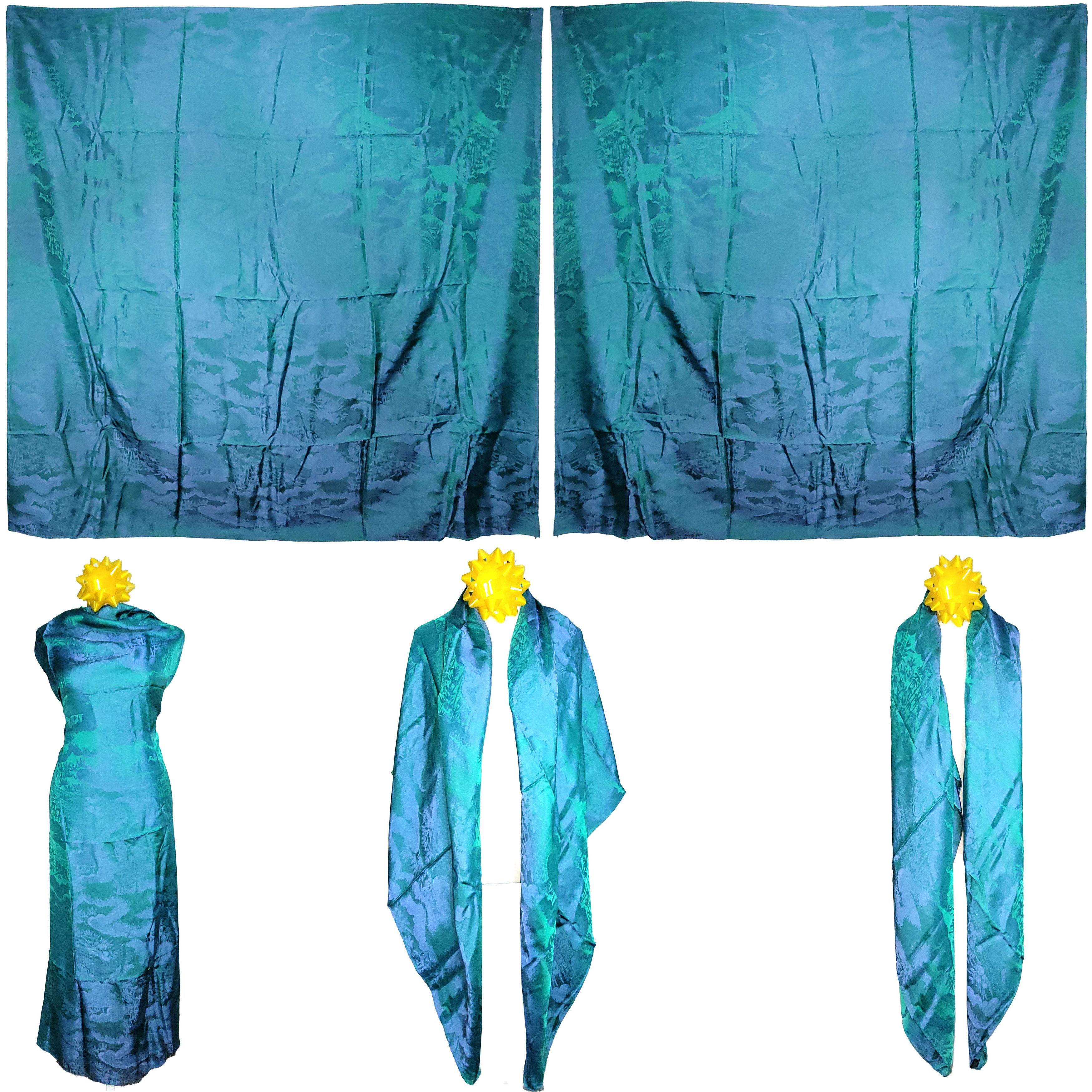 Other NWT Double-Sided Silk Scarf 52"x52" Large Square Wrap 3015 Size ONE SIZE - 1 Thumbnail