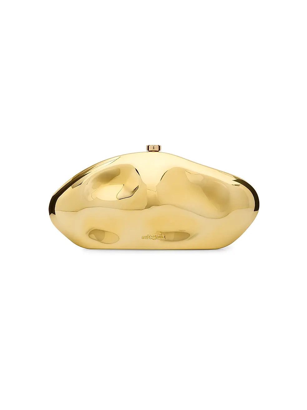 Cult Gaia os11x0326 Size: OS / Caldera Metallic Clutch Bag in Gold Size ONE SIZE - 1 Thumbnail